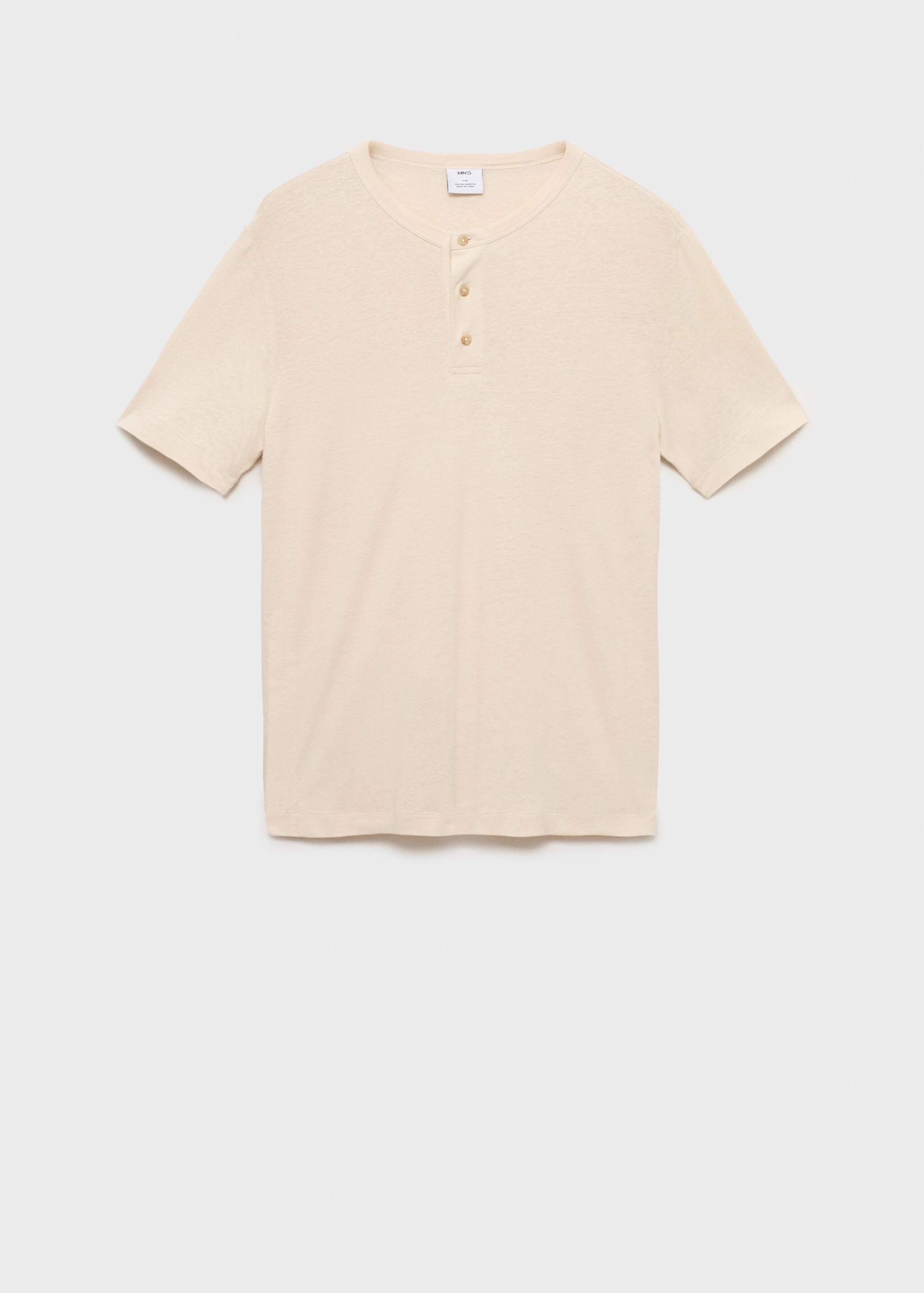 Samarreta barreja lli botó - Article sense model, Blanc ivori. Ref: 87067888-00.