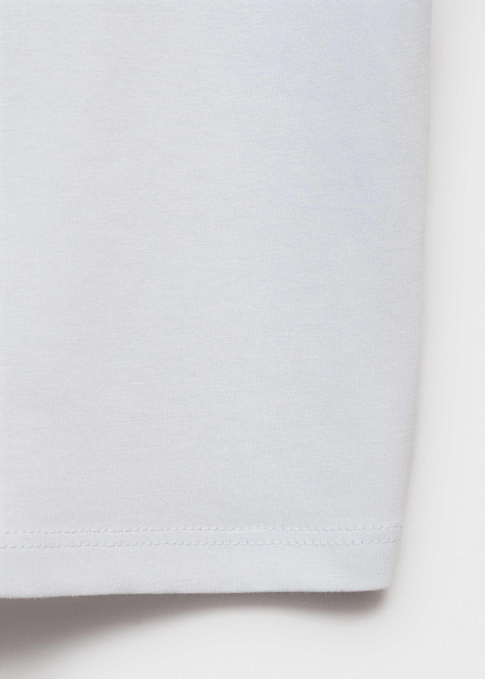 Printed message T-shirt - Details of the article 0, Sky Blue. Ref: 87067890-00.