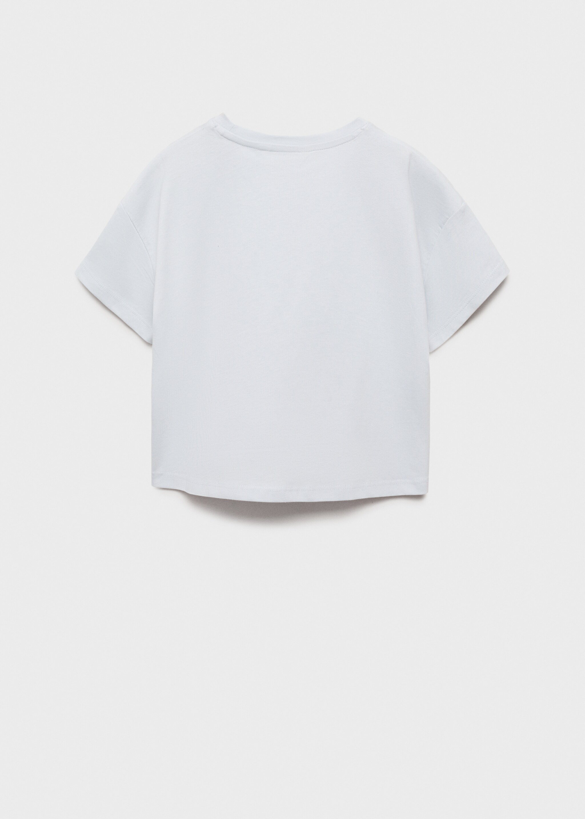 Printed message T-shirt - Reverse of the article, Sky Blue. Ref: 87067890-00.