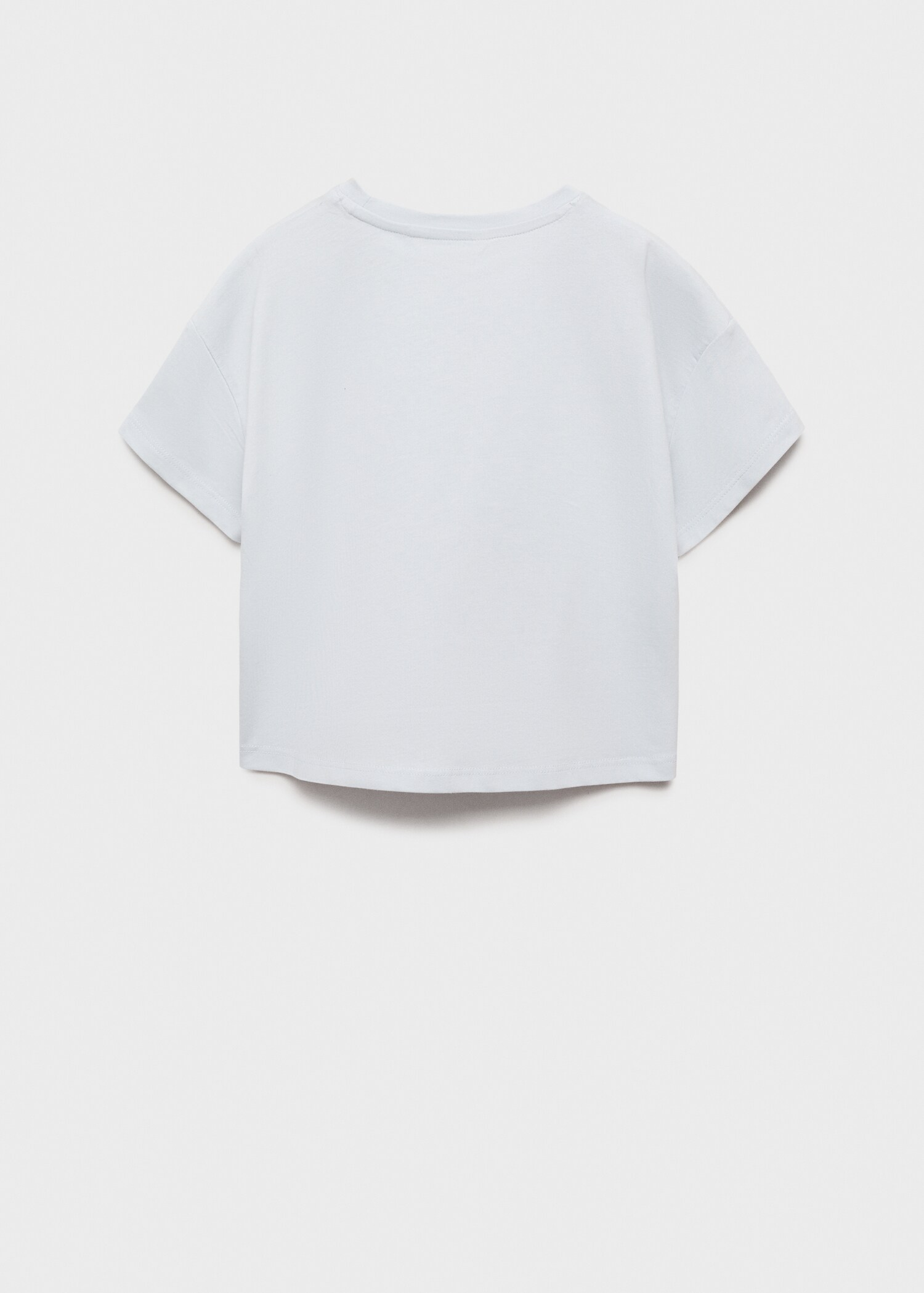 Printed message T-shirt - Reverse of the article