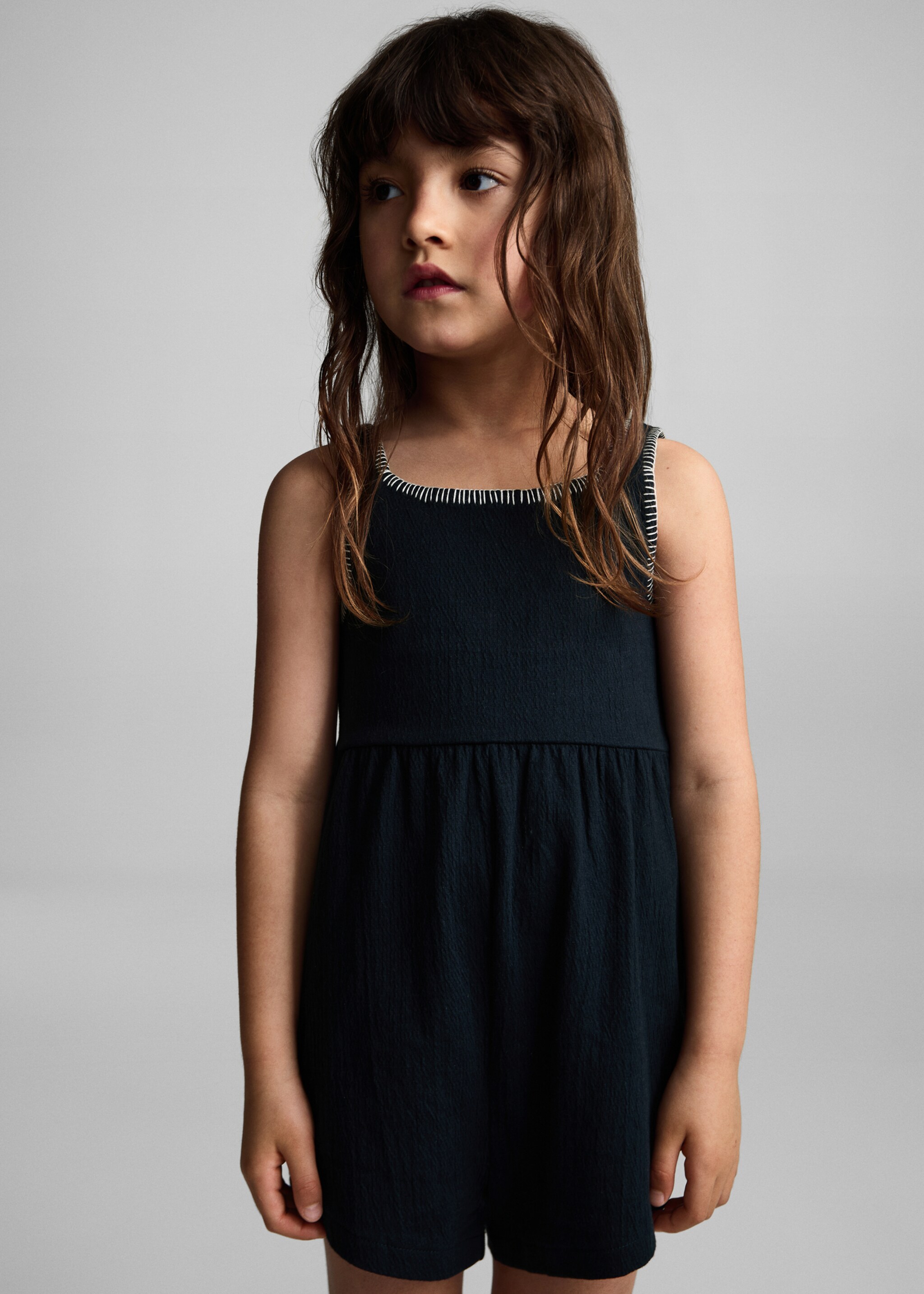 Combi-short droite - Plan moyen, Bleu marine foncé. Ref: 87067892-00.