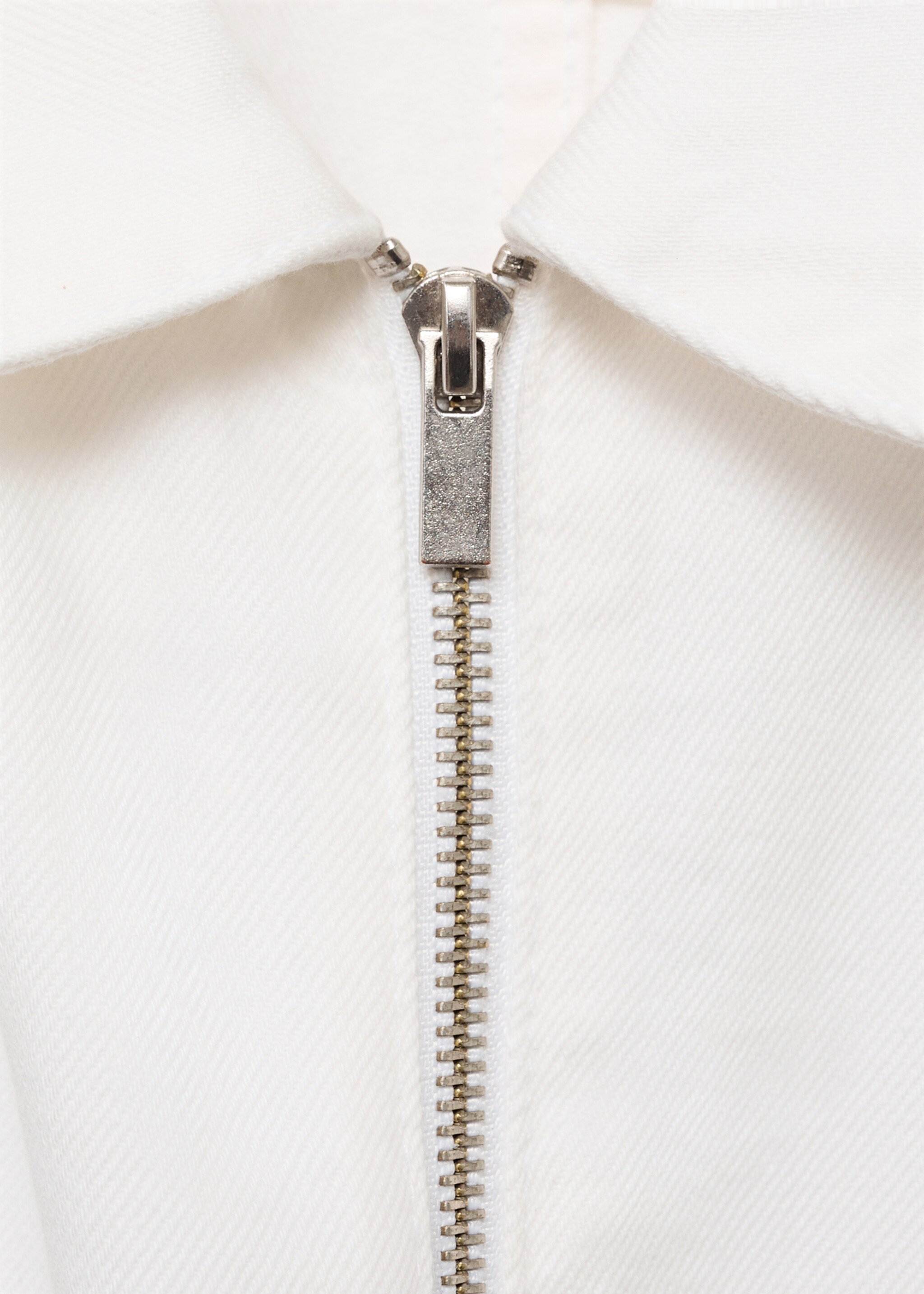 Denim jumpsuit belt - Details of the article 0, White. Ref: 87067893-00.