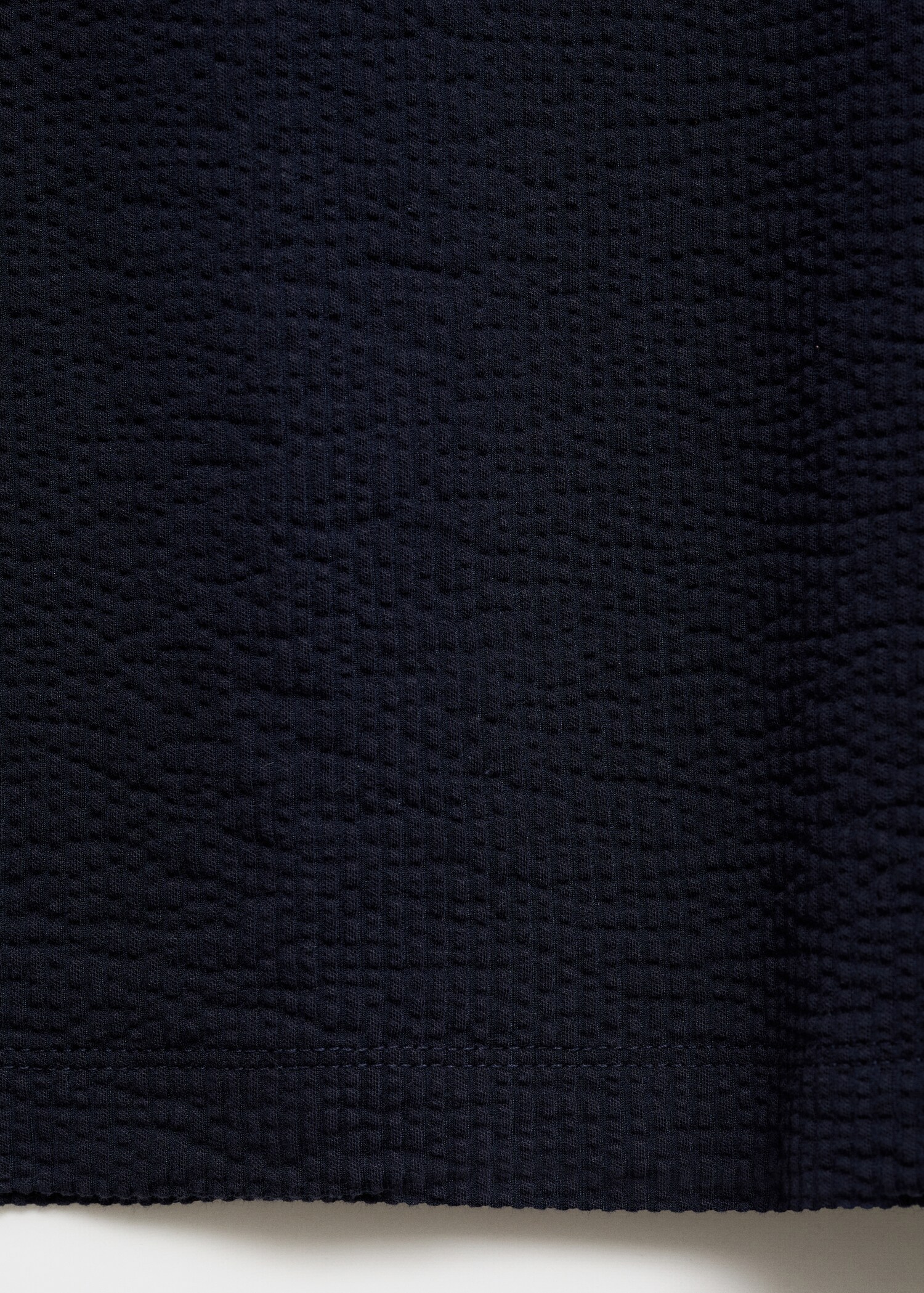 Seersucker cotton polo shirt - Details of the article 8