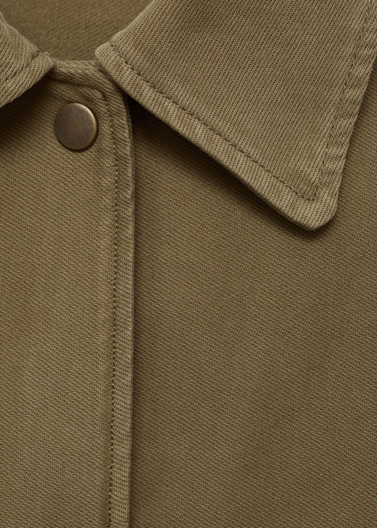 Cotton overshirt with openwork details - Details of the article 8