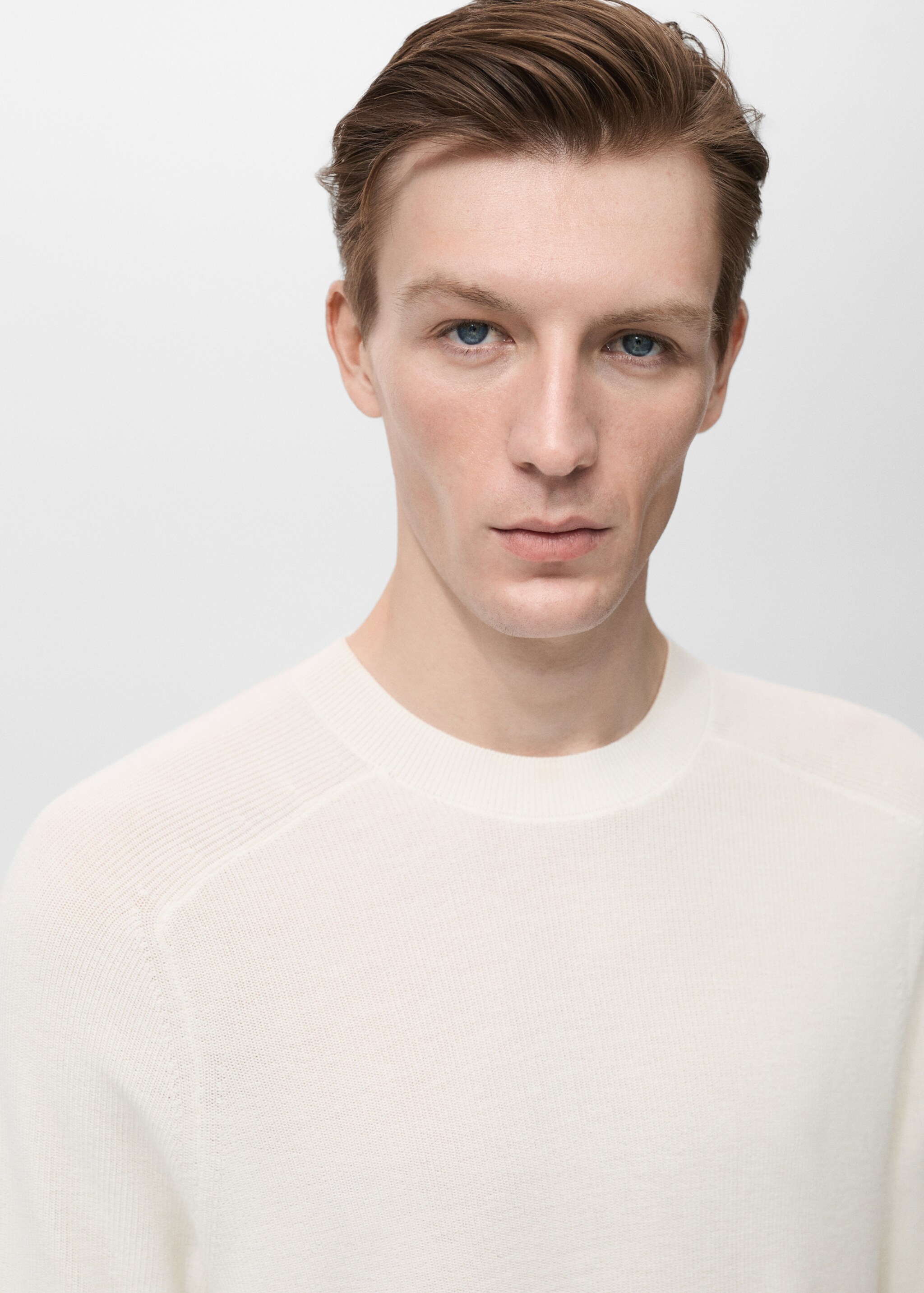 T-shirt en maille fine - Détail de l'article 1, Écru. Ref: 87067897-00.