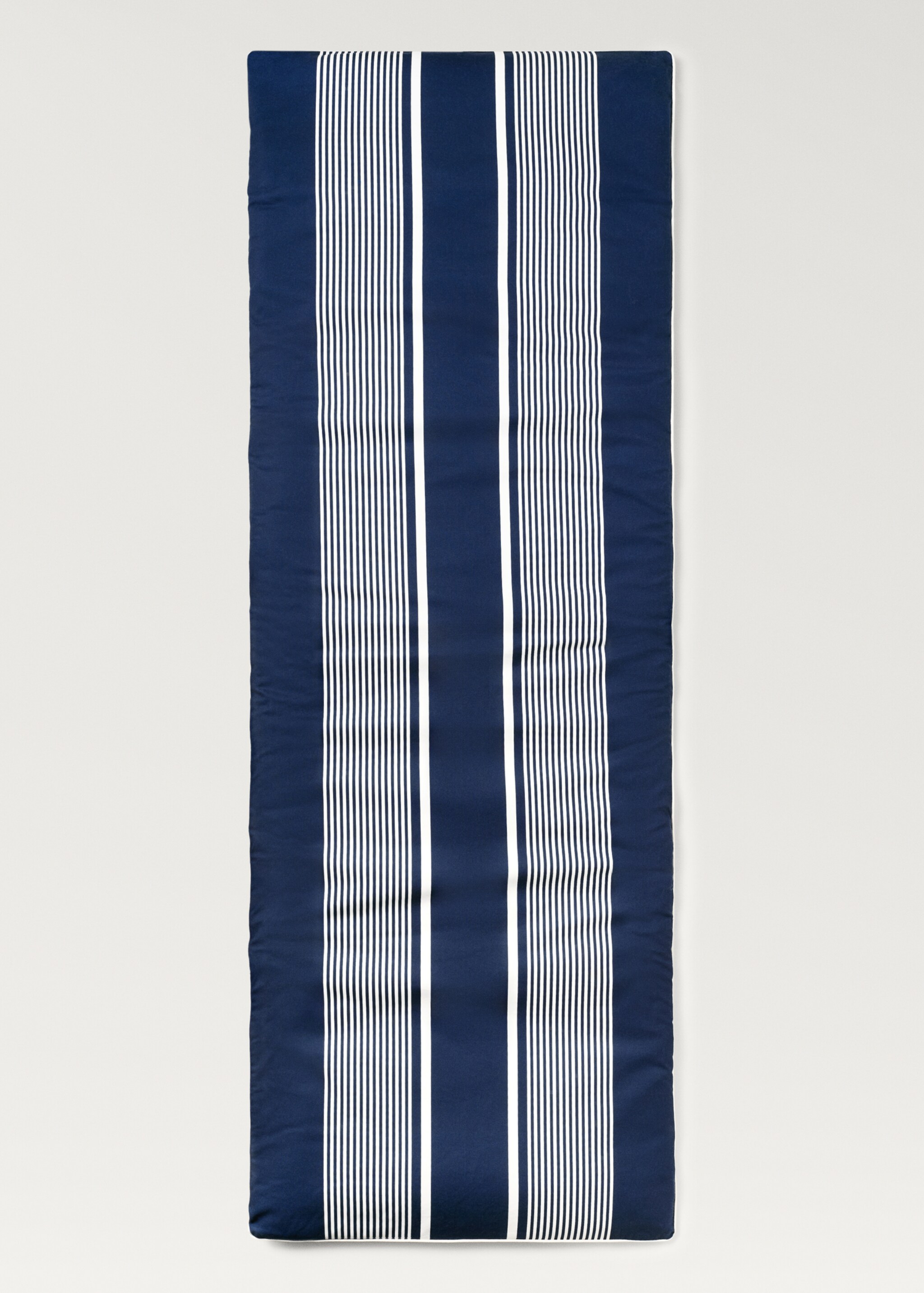 Waterproof reversible striped sun lounger topper - Article without model, Navy. Ref: 87067898-00.
