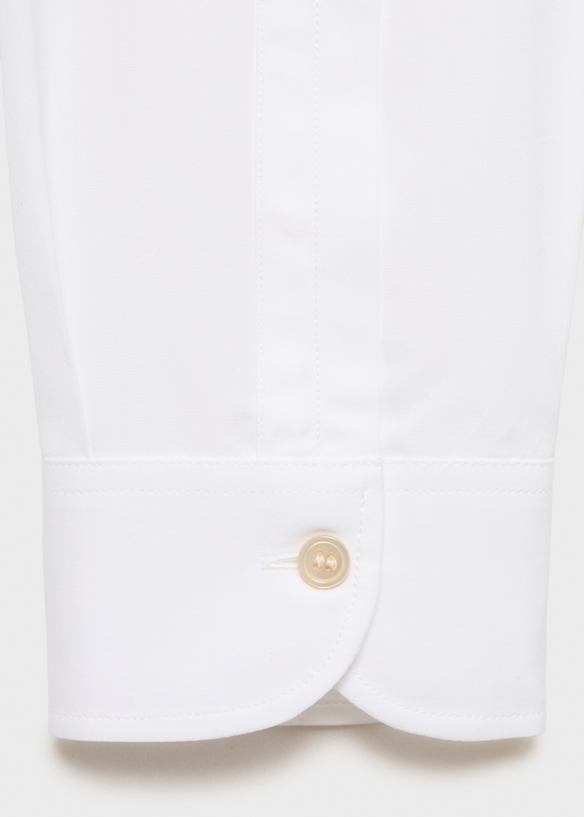 Camisa slim fit 100% algodón - Detalle del artículo 0, Blanco. Ref: 87067899-00.