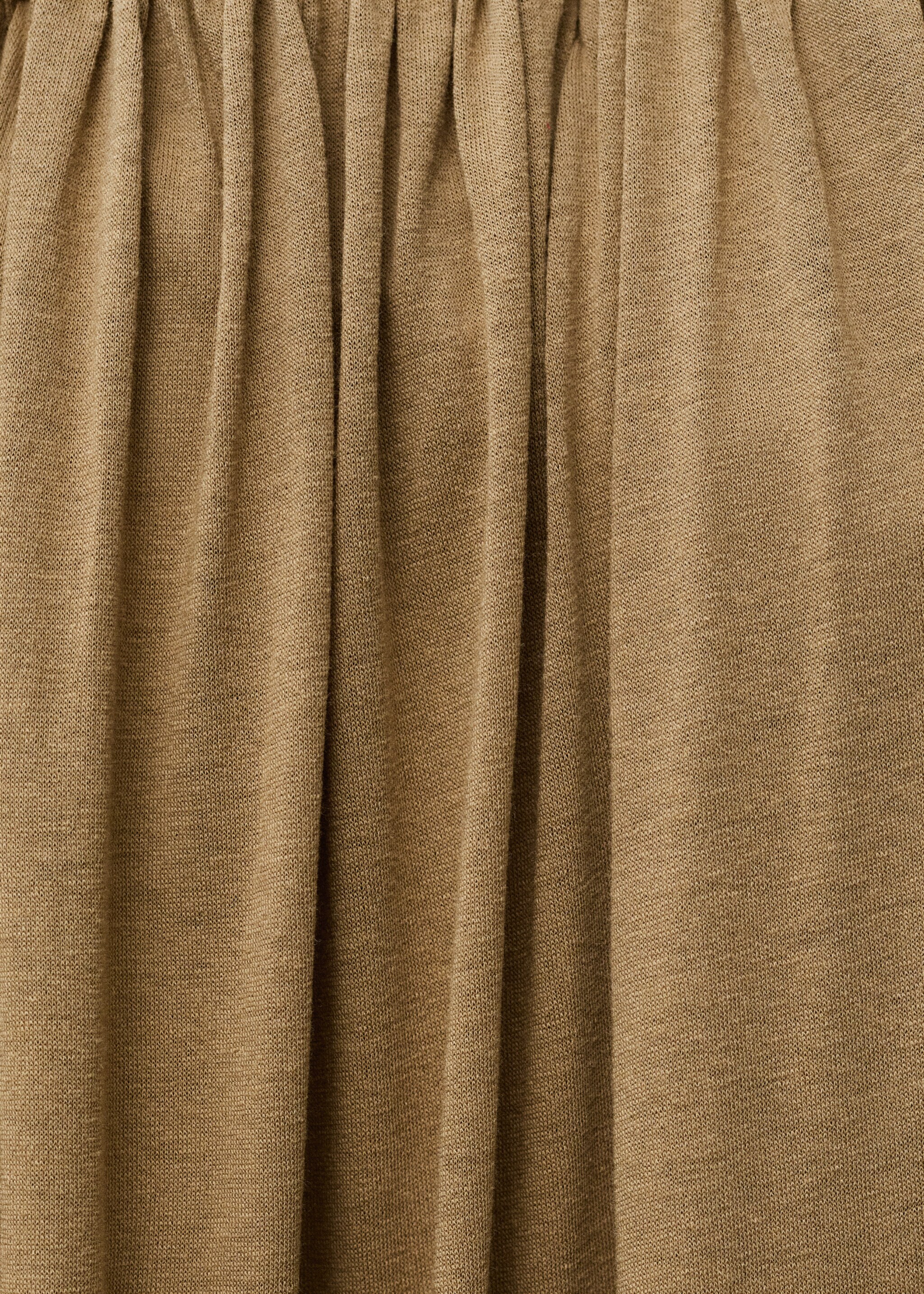 Kombinezon bez ramiączek z bufiastym dołem - Szczegóły artykułu 8, Beżowy. Ref: 87067905-00.