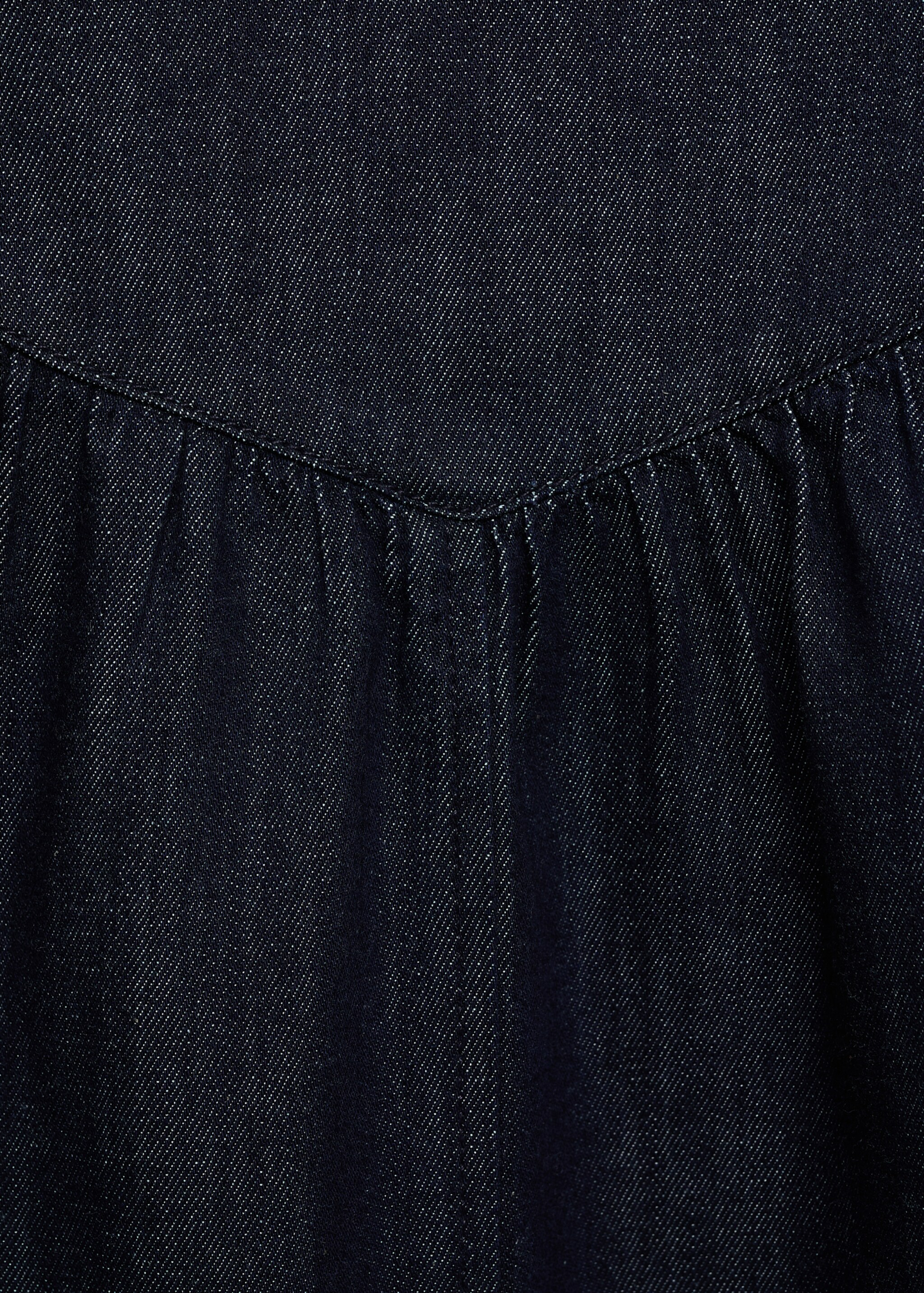 Fustă din denim balon evazată - Detaliu al articolului 8, Albastru foarte deschis. Ref: 87067910-00.