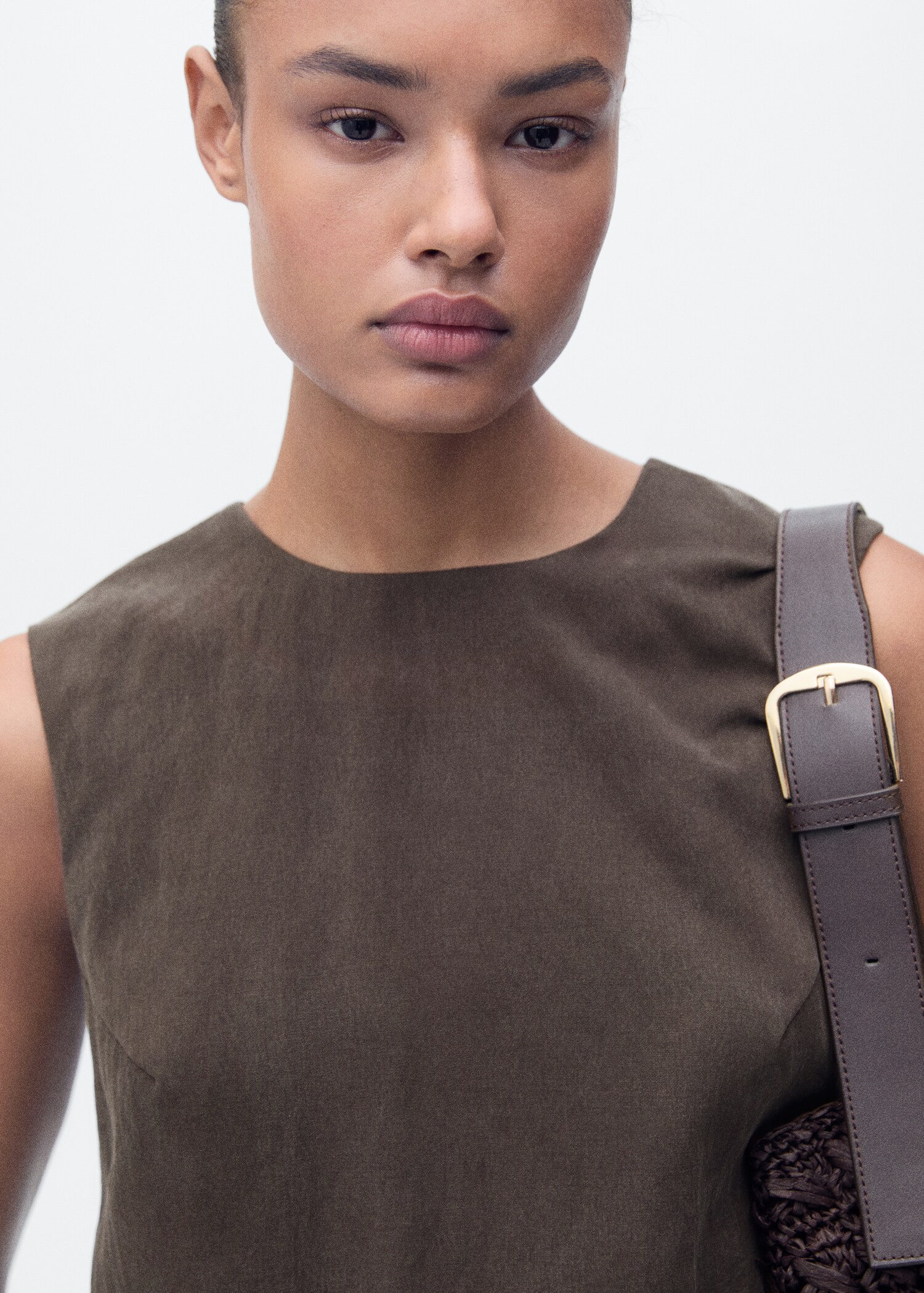 Top en lyocell avec boutons dans le dos - Détail de l'article 1