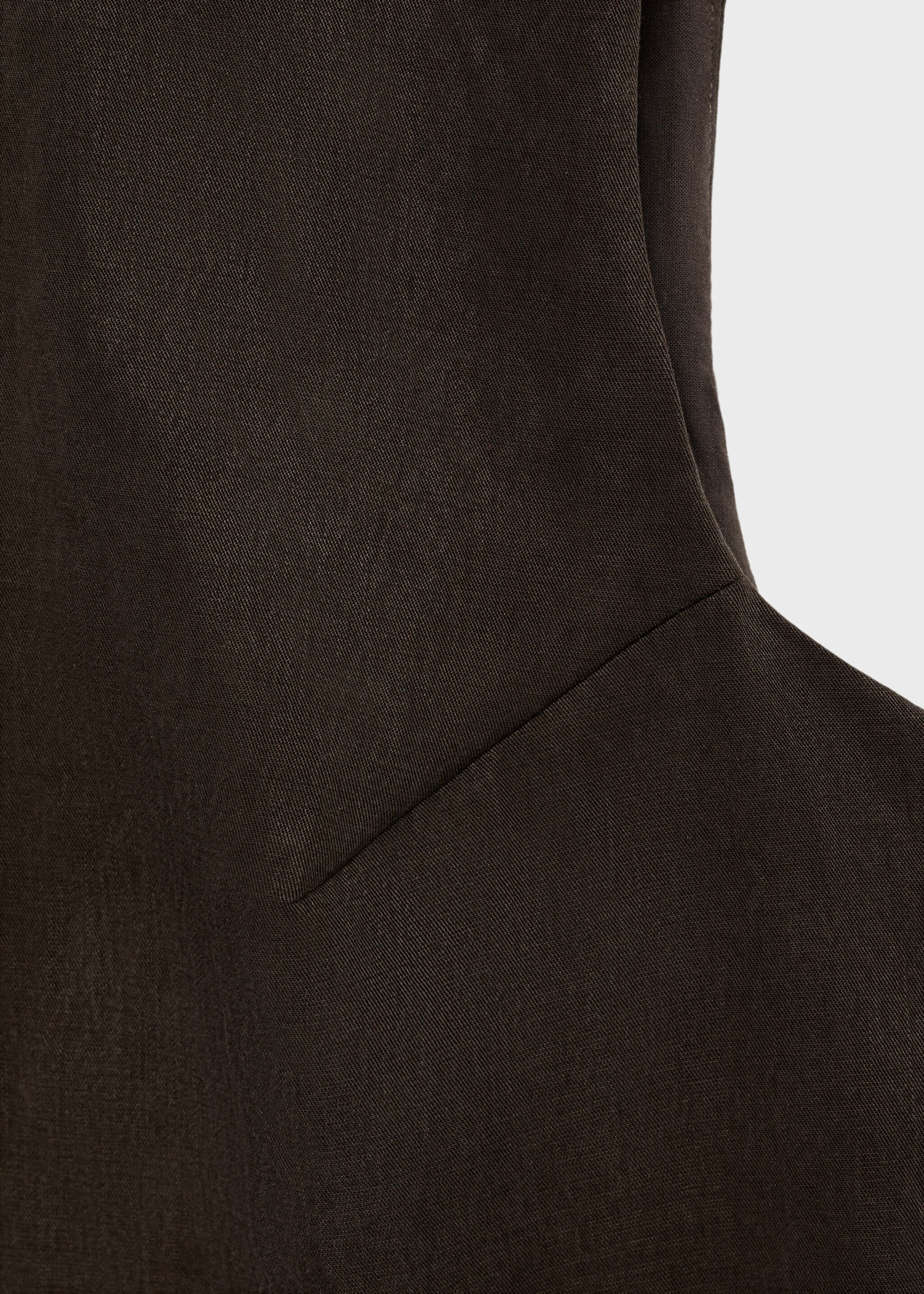 Top en lyocell avec boutons dans le dos - Détail de l'article 8, Marron. Ref: 87068263-00.