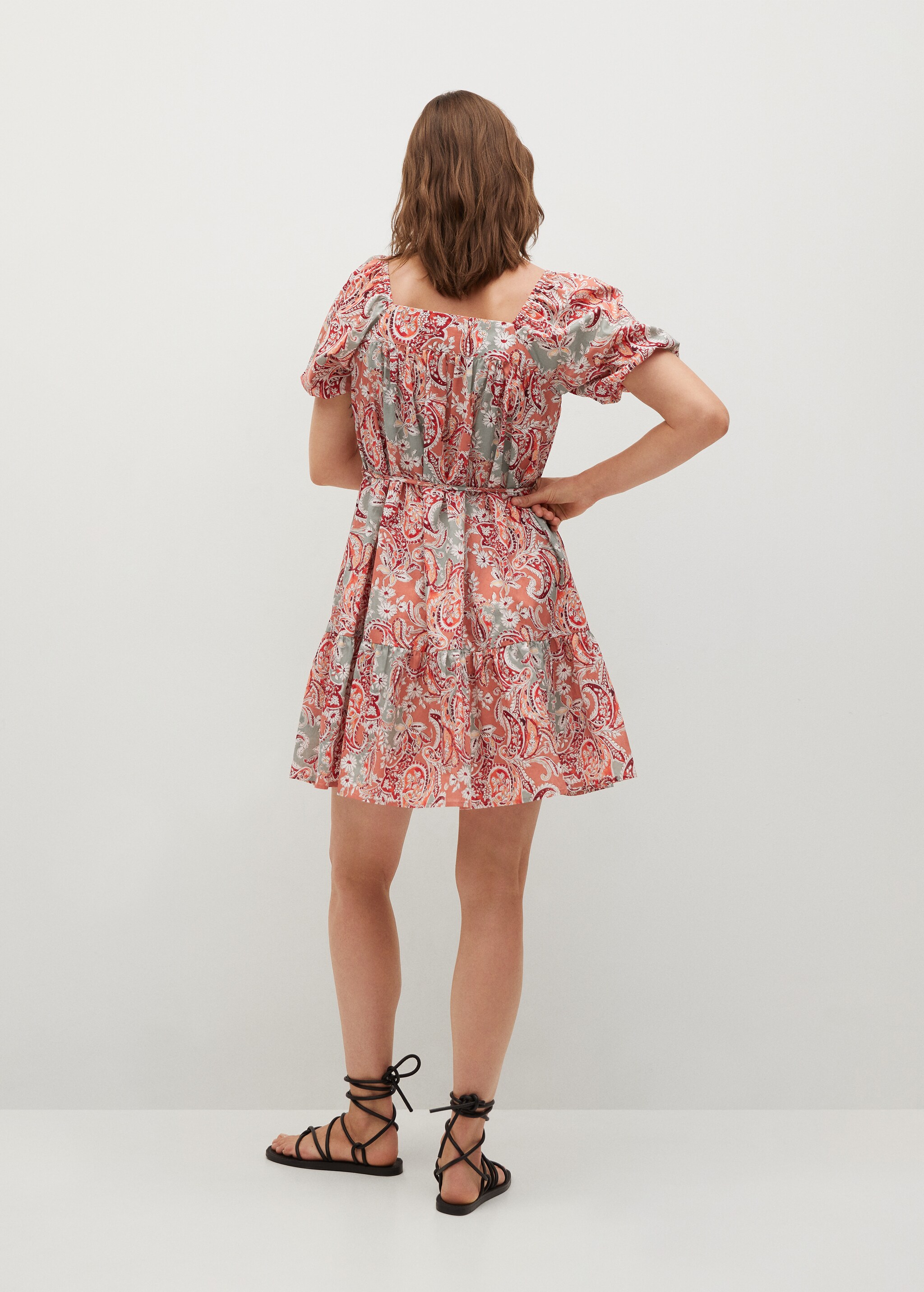 Vestido algodón volante - Reverso del artículo