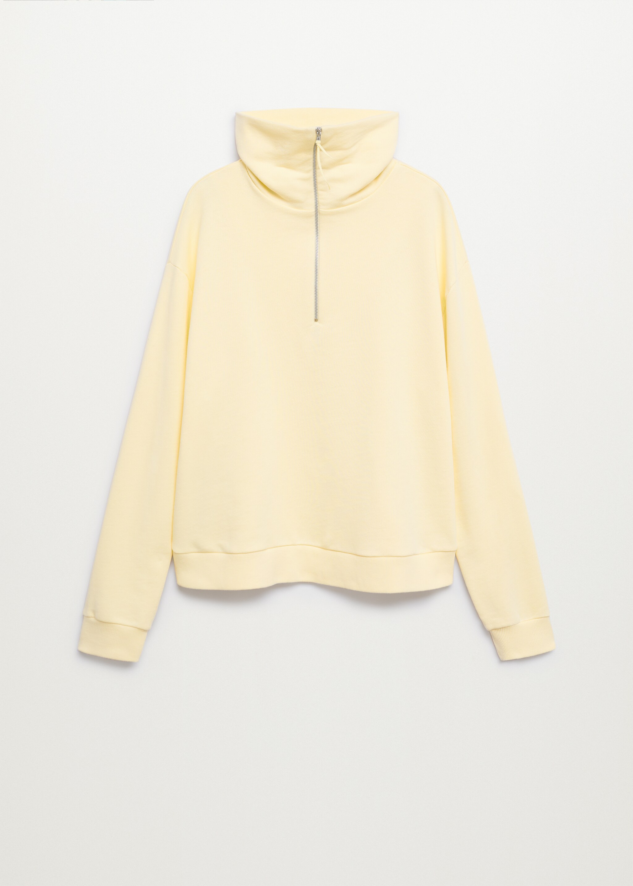 Funnel neck cotton sweatshirt - Article without model