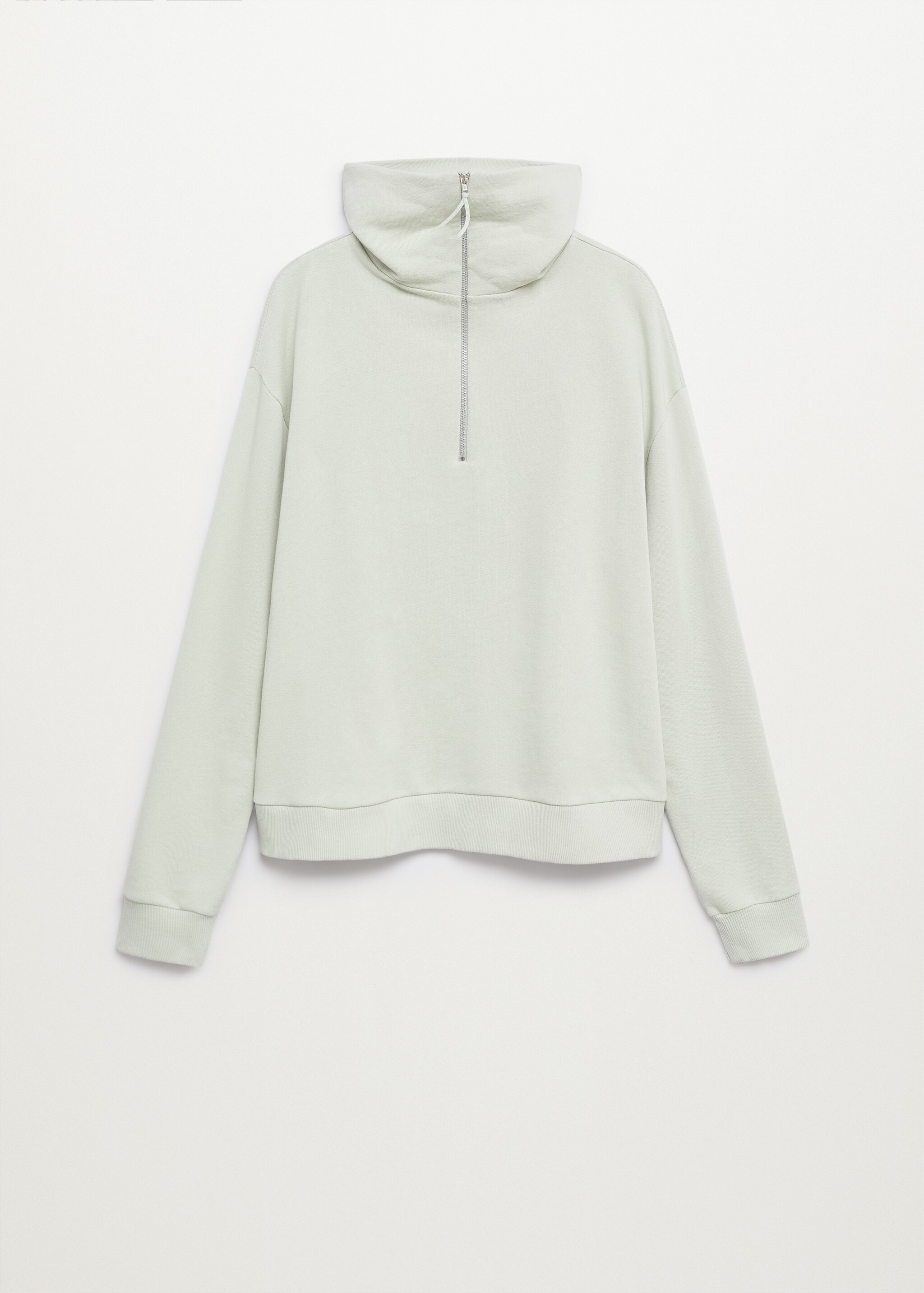 Funnel neck cotton sweatshirt - Article without model