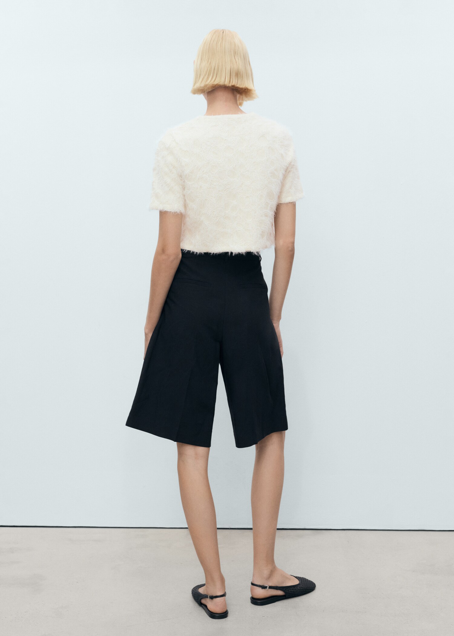 Cárdigan crop punto - Reverso del artículo