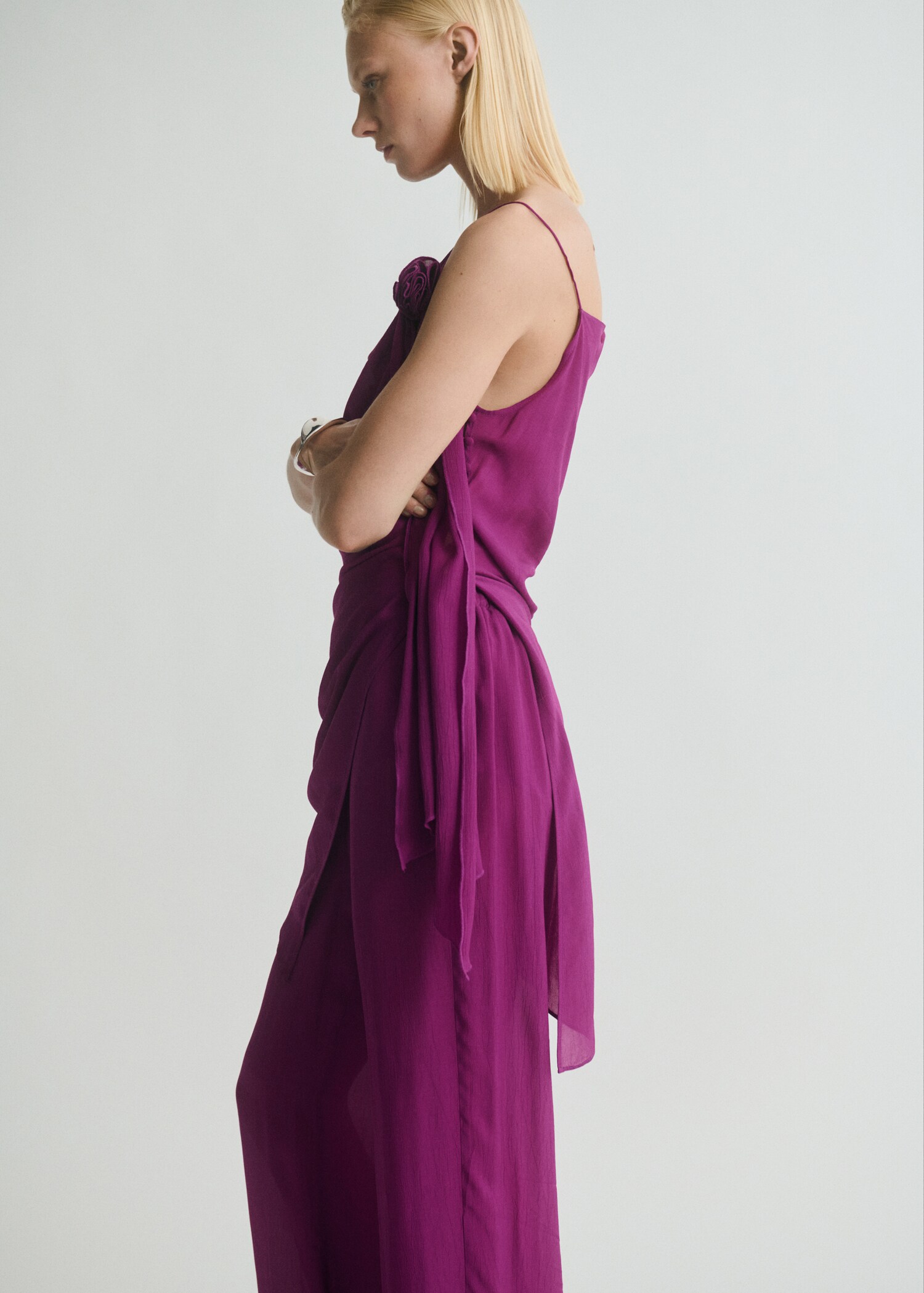 Flowy straight-fit trousers - Details of the article 1