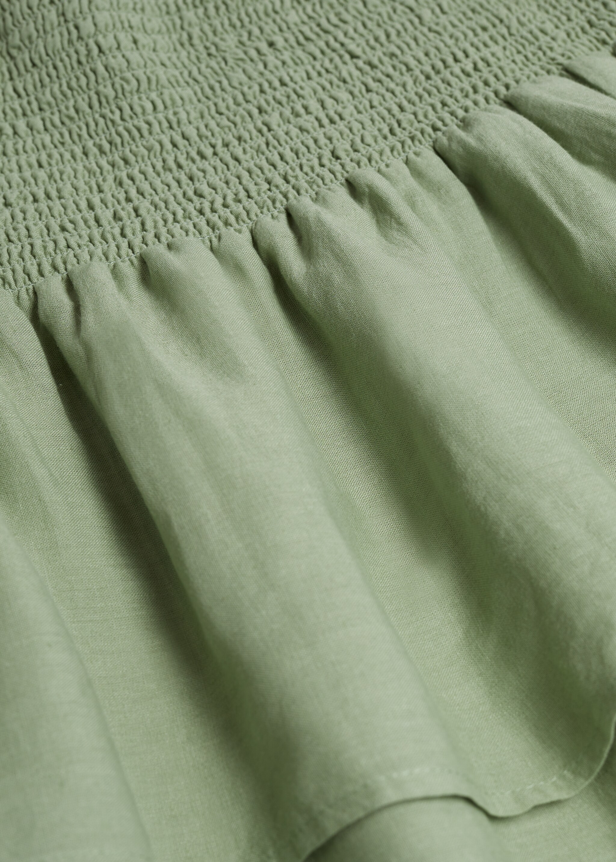 Ruffled linen miniskirt - Details of the article 8