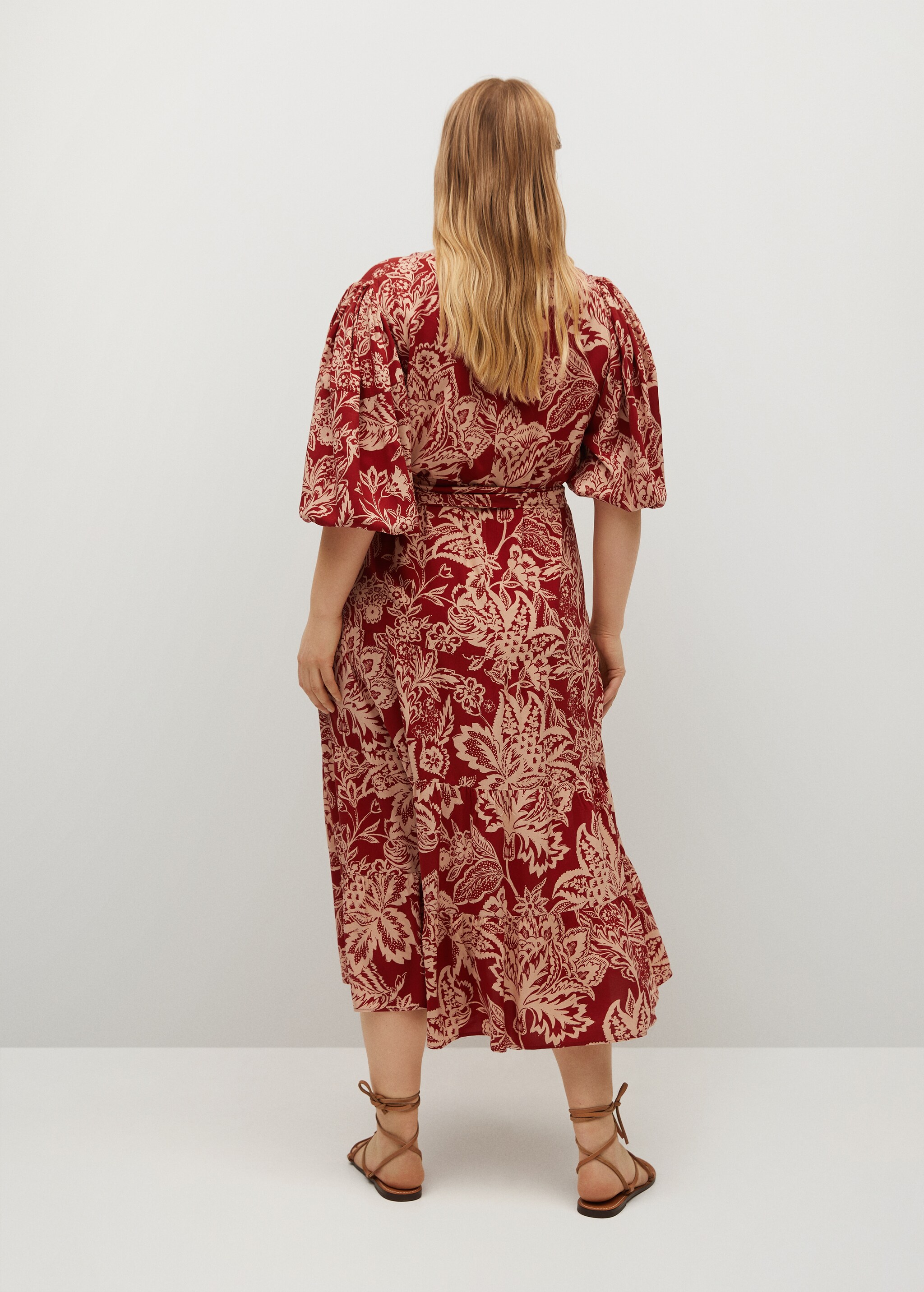 Vestido fluido estampado - Reverso del artículo