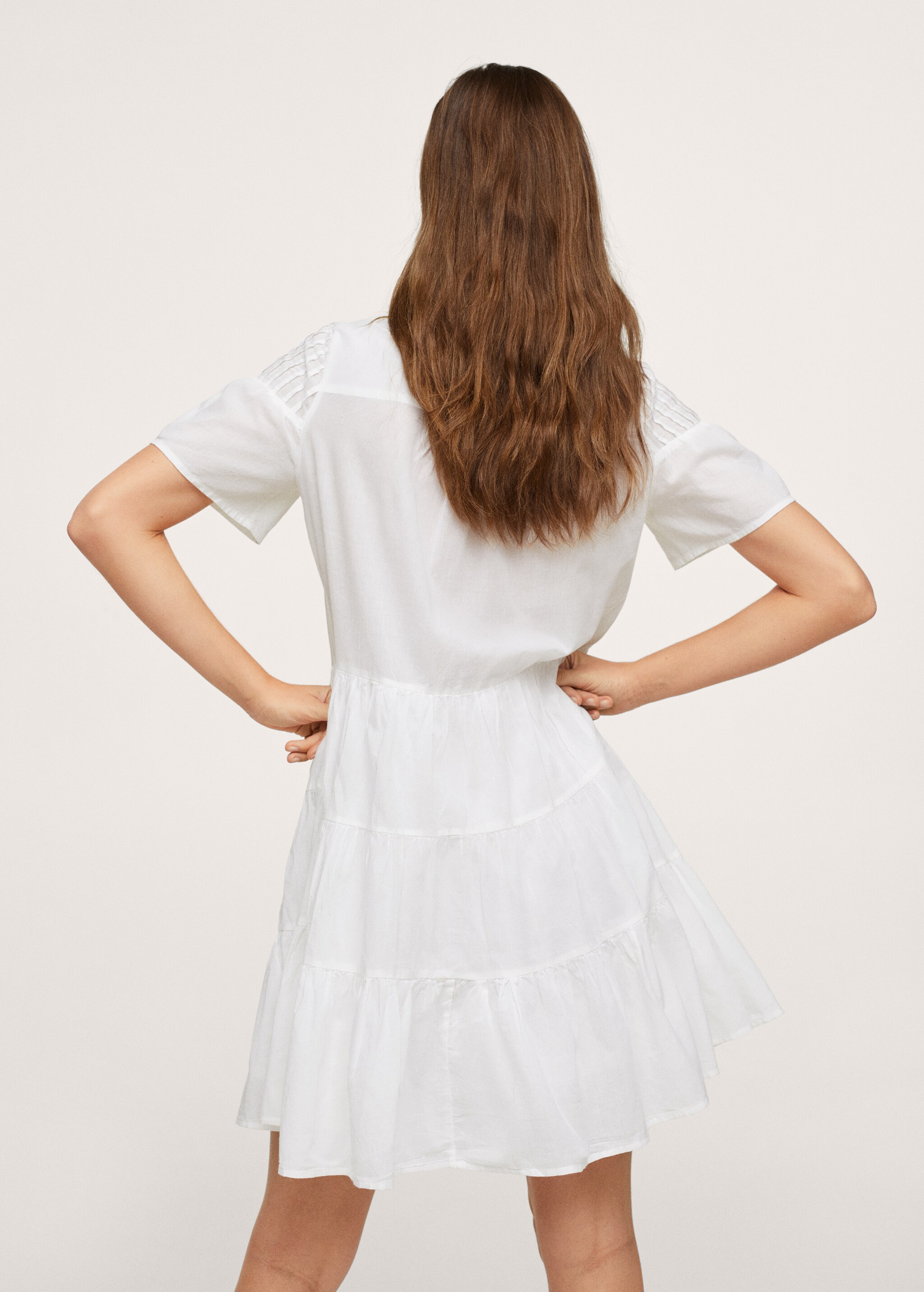 Vestido algodón volantes - Reverso del artículo