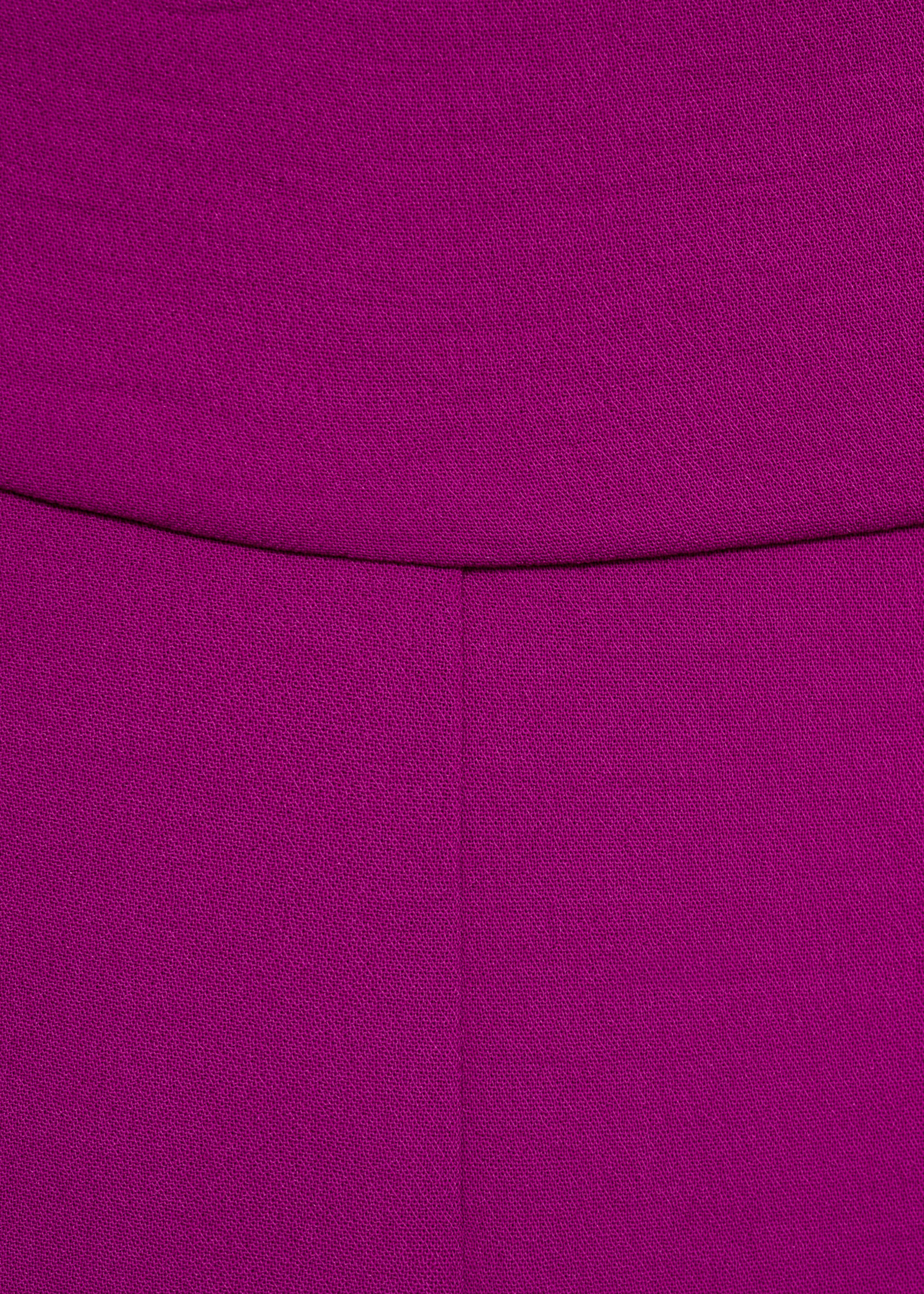 Long jumpsuit with asymmetrical neck - Details of the article 0, Purple. Ref: 87069066-00.