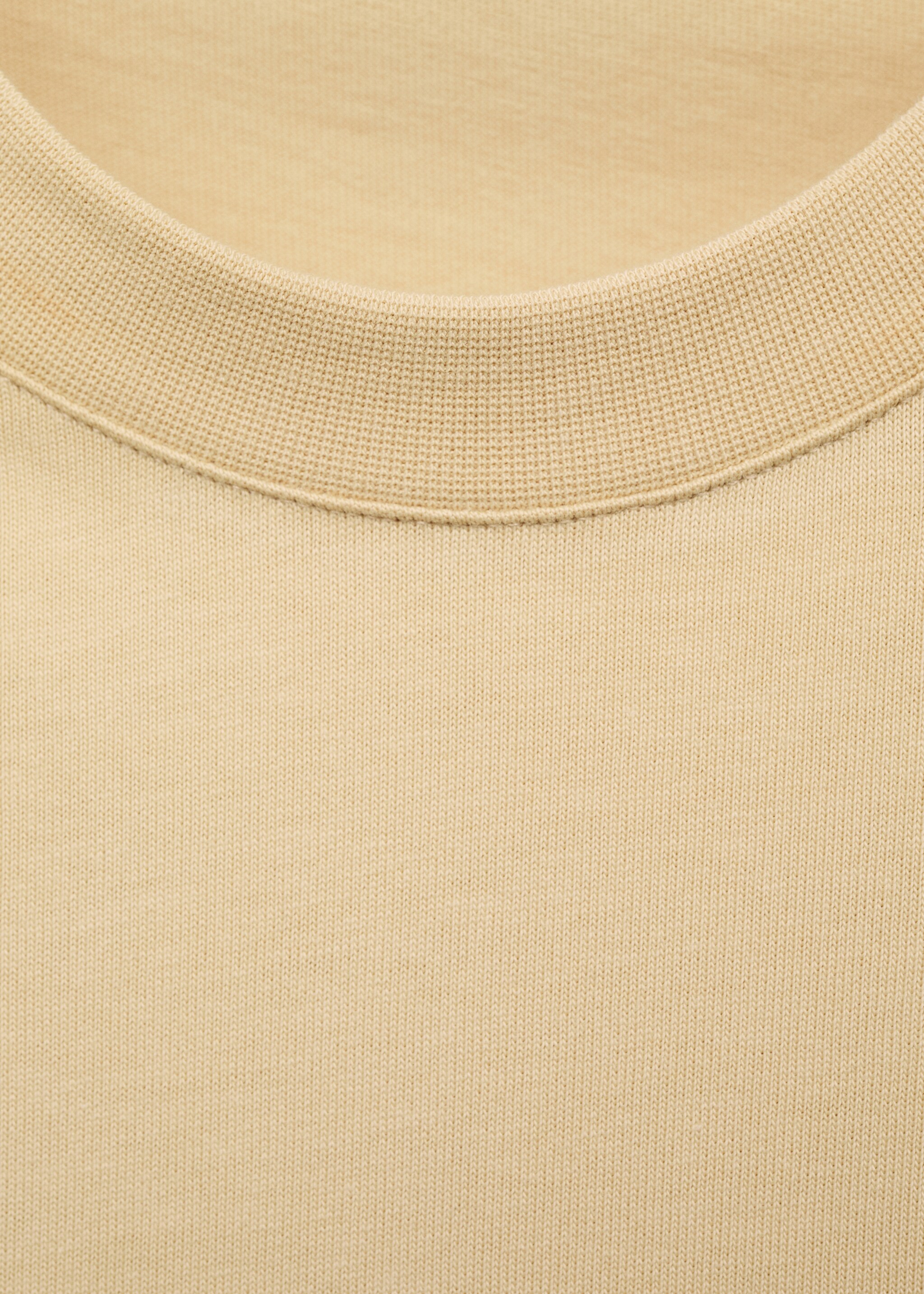 Relaxed fit cotton t-shirt - Details of the article 0, Vanilla. Ref: 87069218-00.