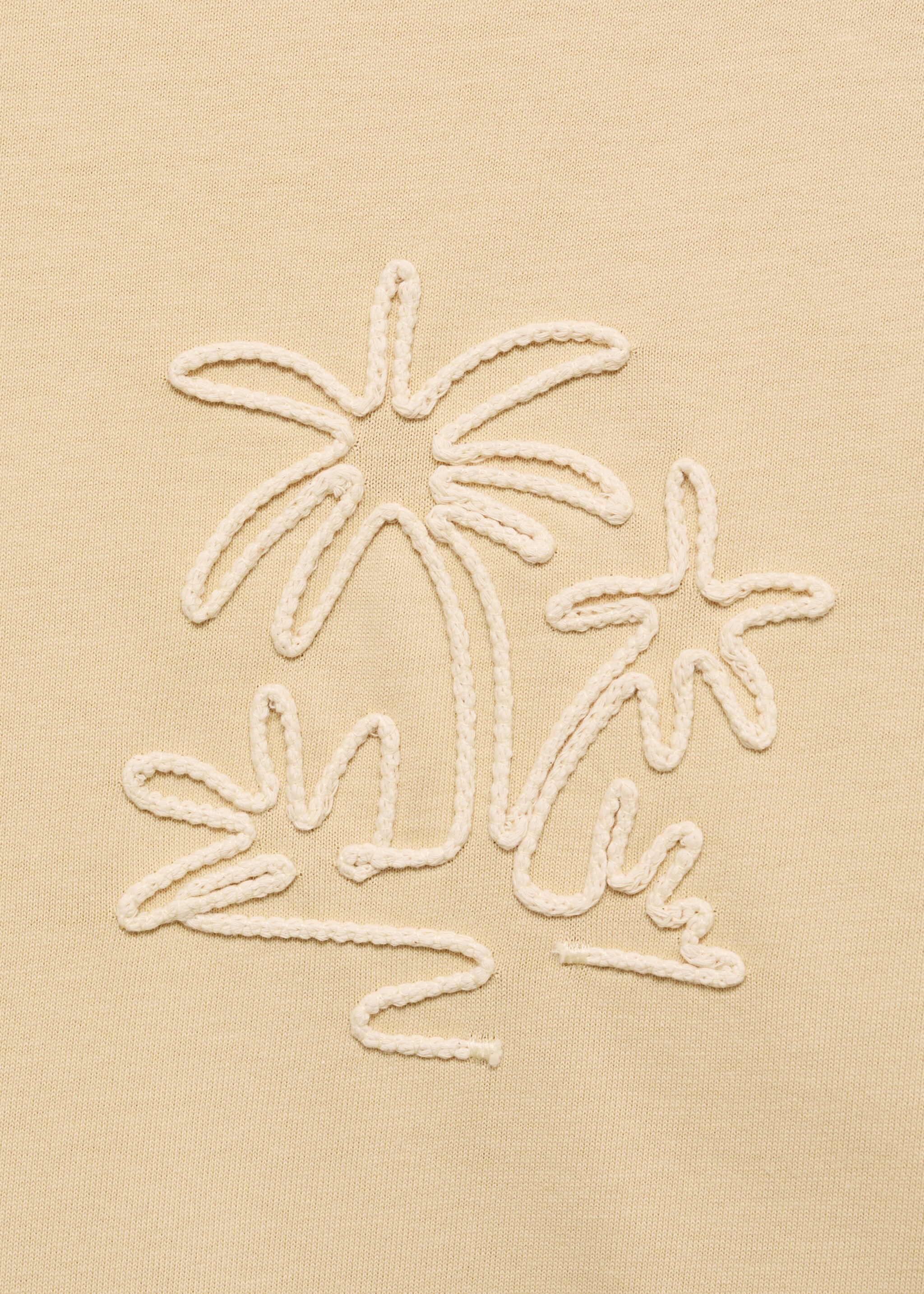 Relaxed fit cotton t-shirt - Details of the article 8, Vanilla. Ref: 87069218-00.