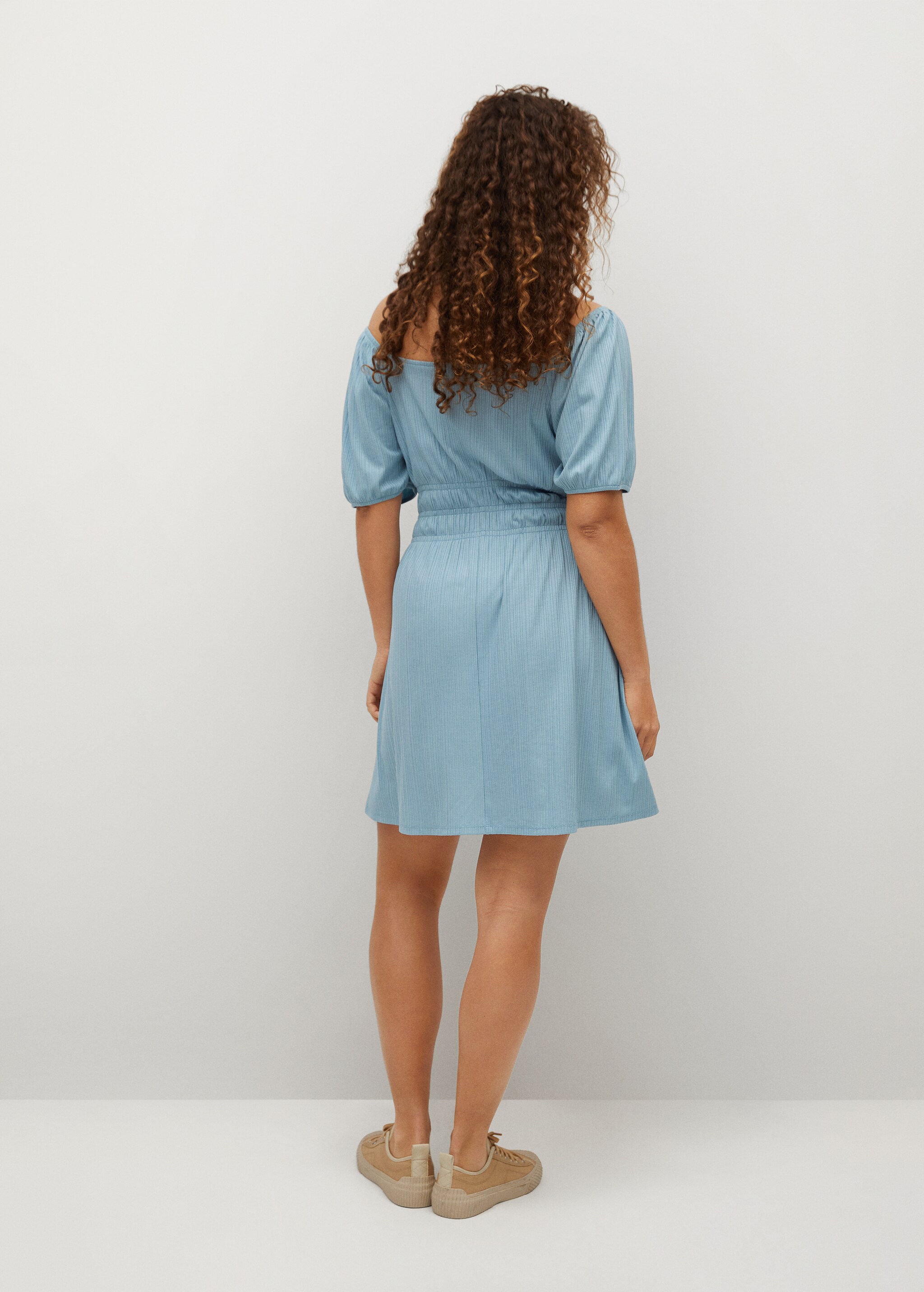 Vestido punto canalé - Reverso del artículo