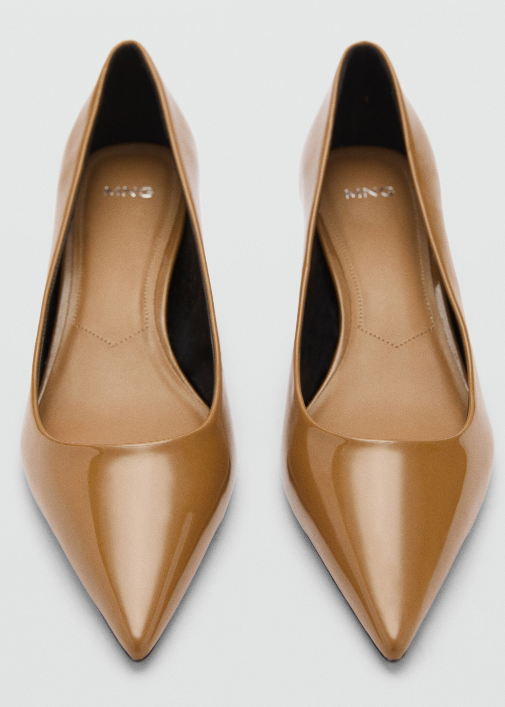 Chaussures vernies talon kitten heel - Détail de l'article 2, Marron moyen. Ref: 87070309-00.