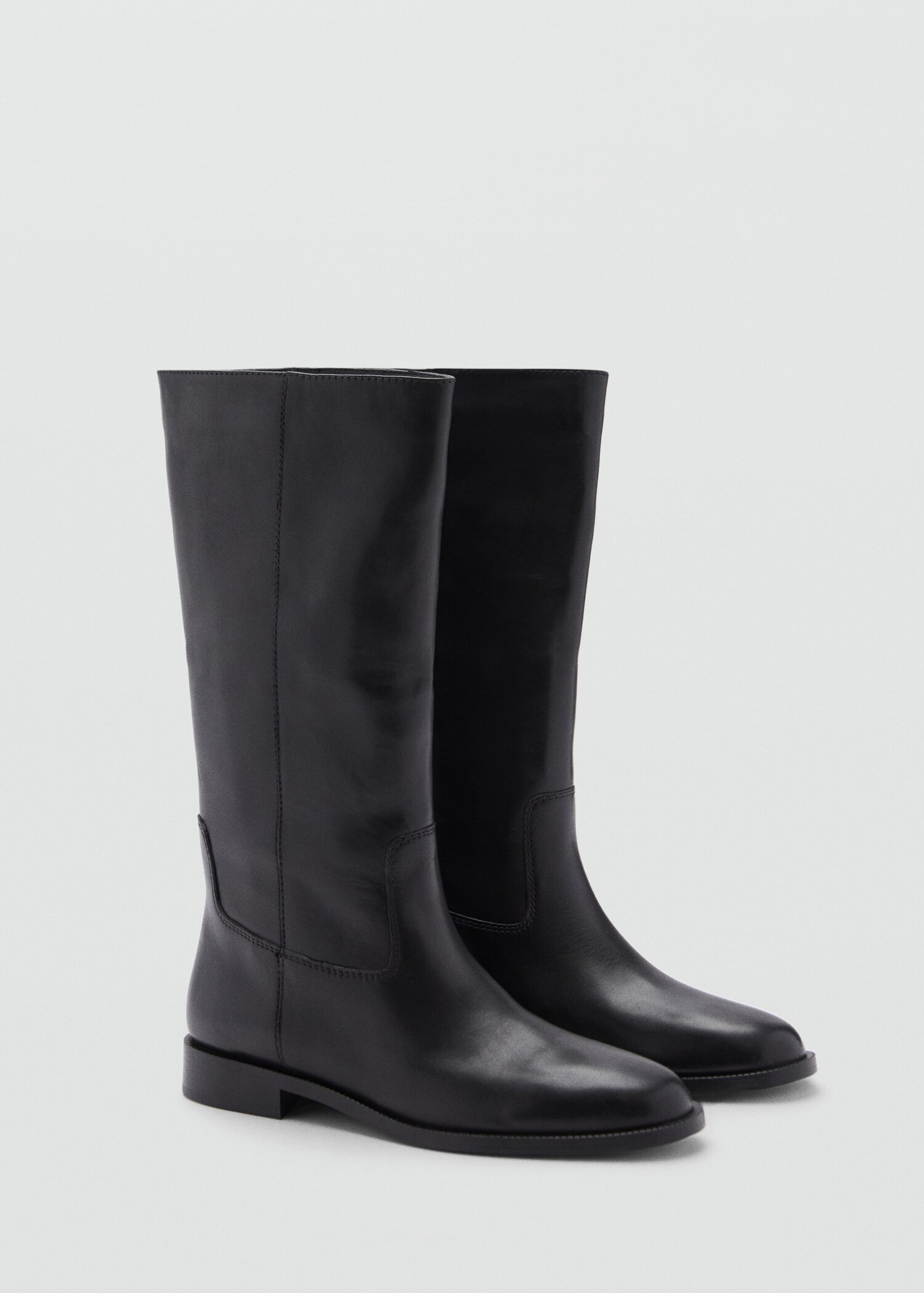 Bottes hautes cuir - Plan moyen