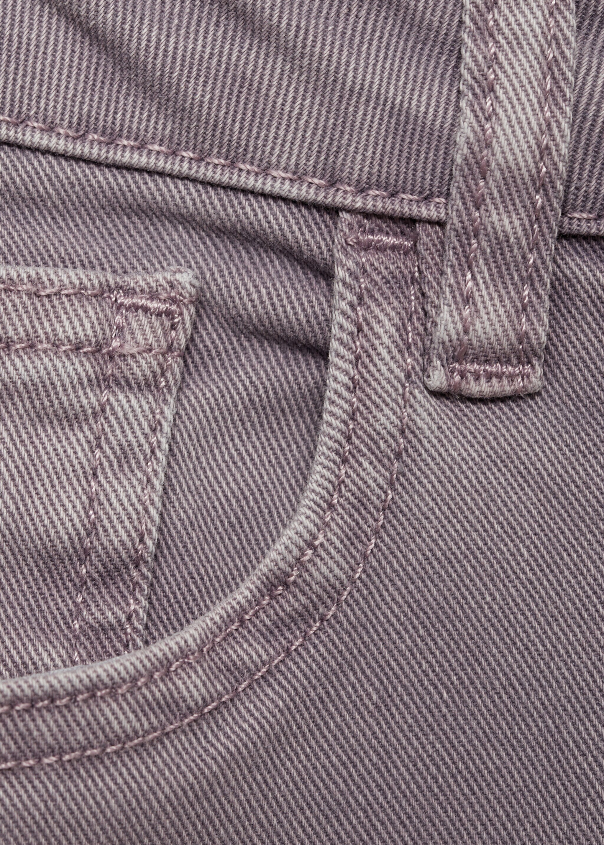 Straight fit jeans - Details of the article 8, Lilac. Ref: 87070417-00.