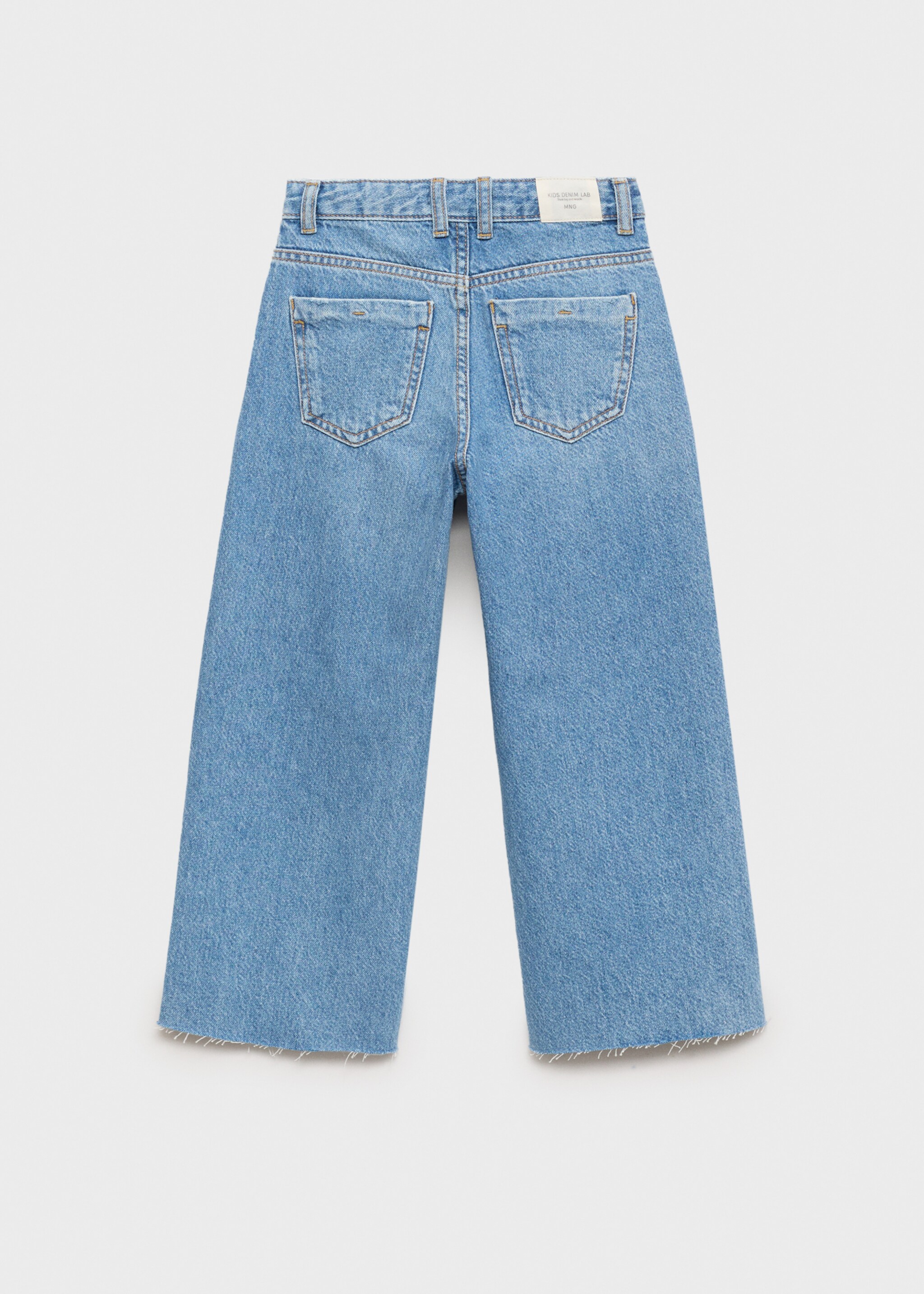 Jupe-culotte jean - Verso de l’article, Bleu moyen. Ref: 87070418-00.