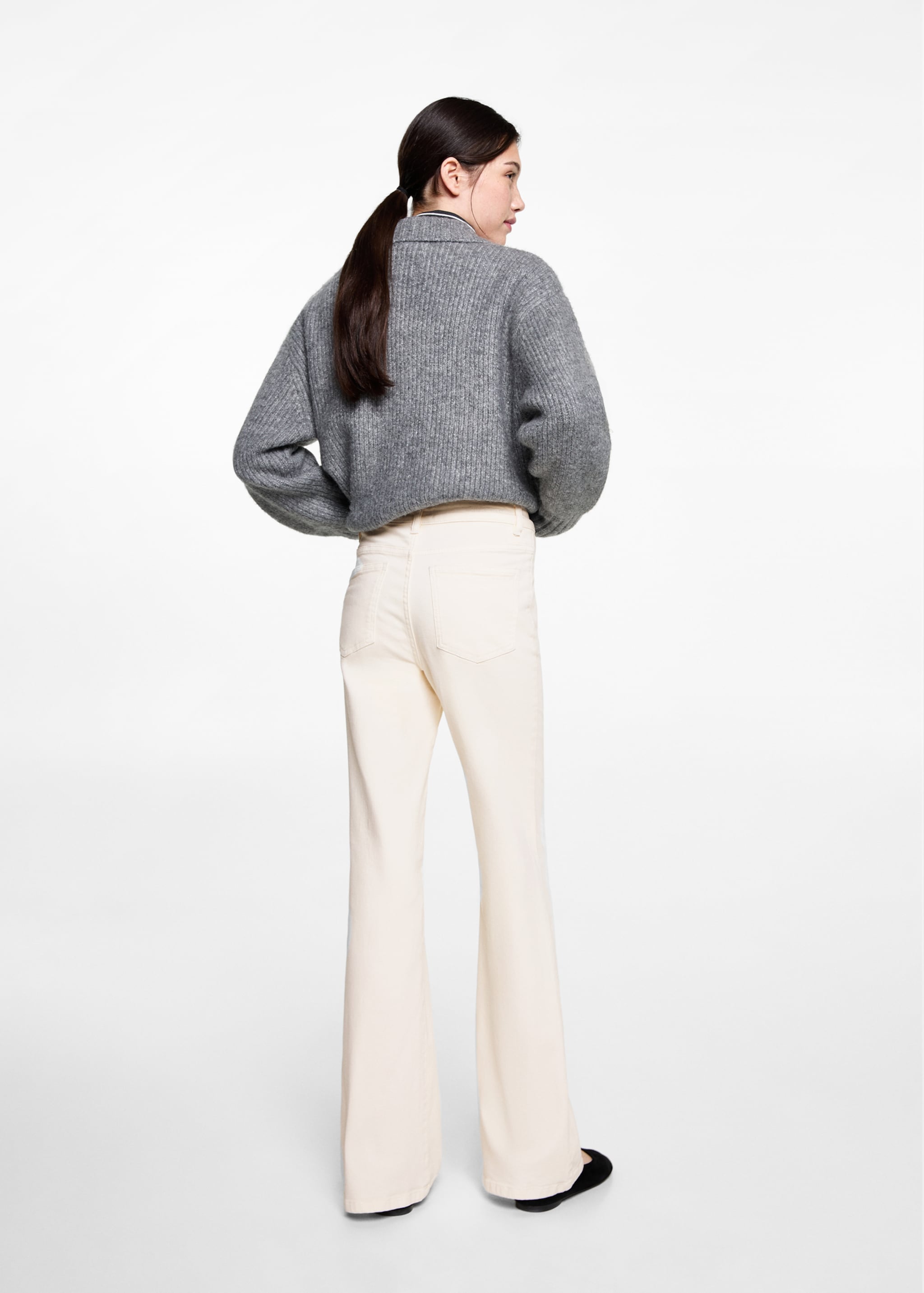 Texans flare butxaques - Revers de l'article, Blanc trencat. Ref: 87070420-00.