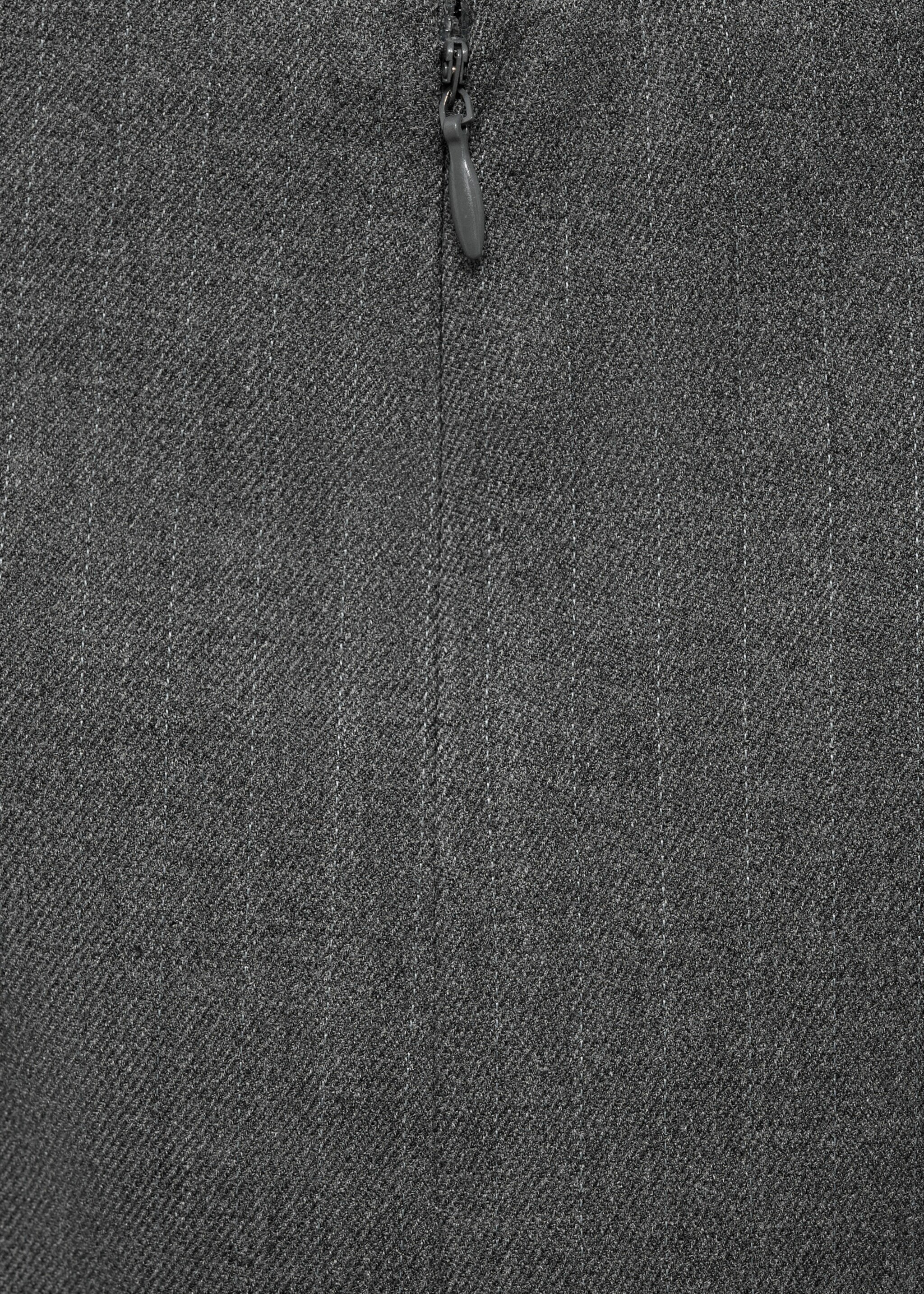 Pleated mini-skirt - Details of the article 0, Grey. Ref: 87070421-00.