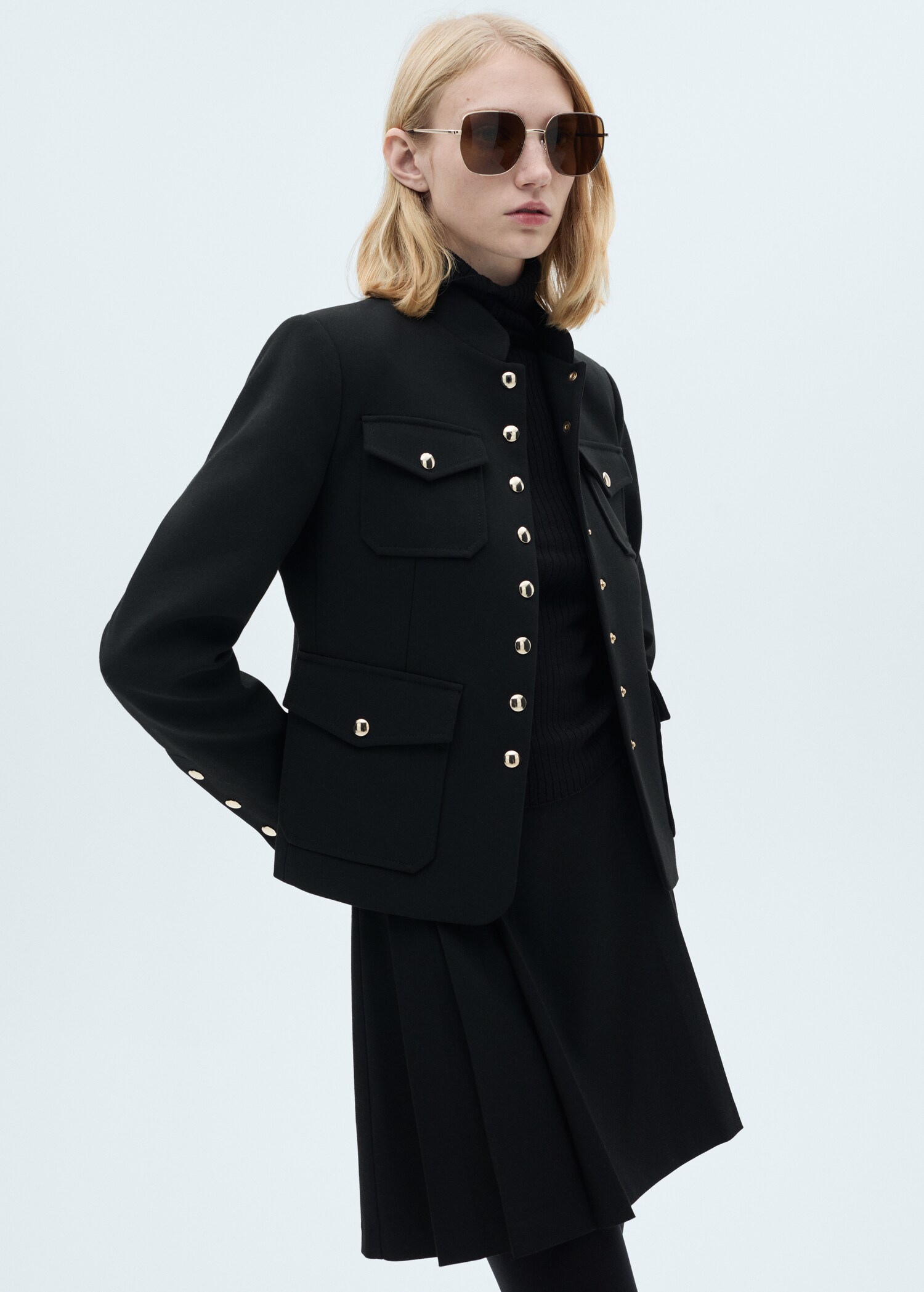 Pleated mini-skirt - Details of the article 1