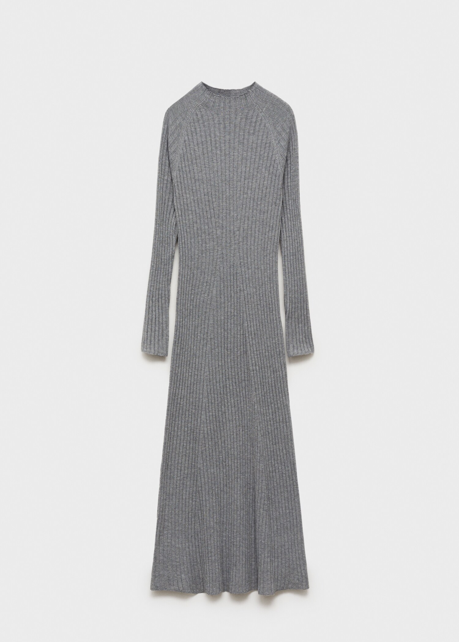 Ausgestelltes Strickkleid mit halbhohem Kragen - Artikel ohne Model