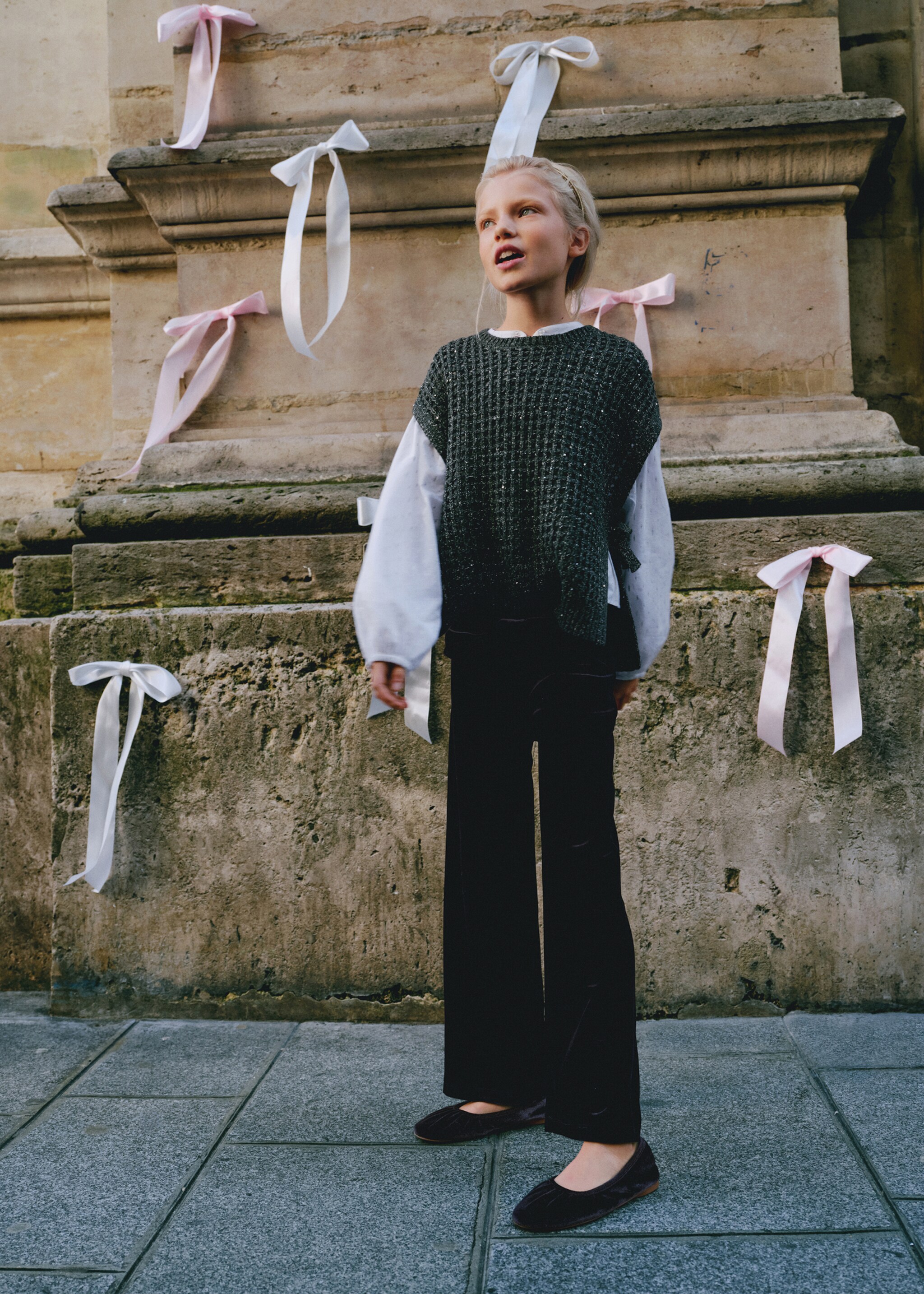 Armilla punt calat lúrex - Detall de l'article 5, Gris antracita. Ref: 87070431-00.