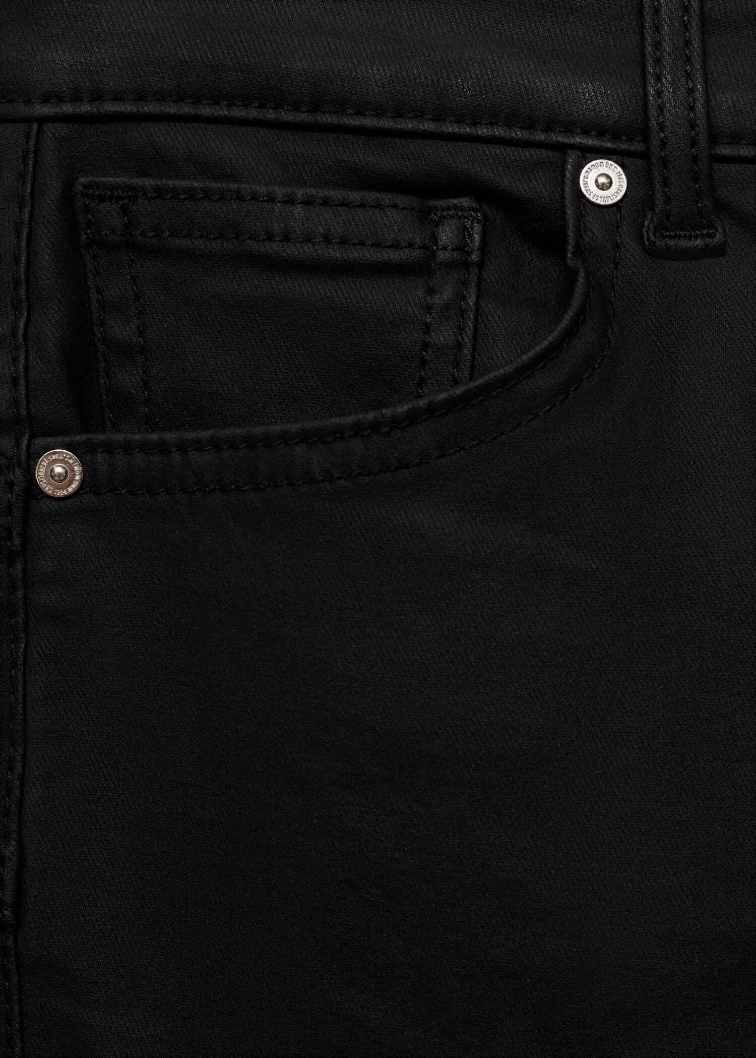Waxed skinny pushup jeans - Details of the article 8
