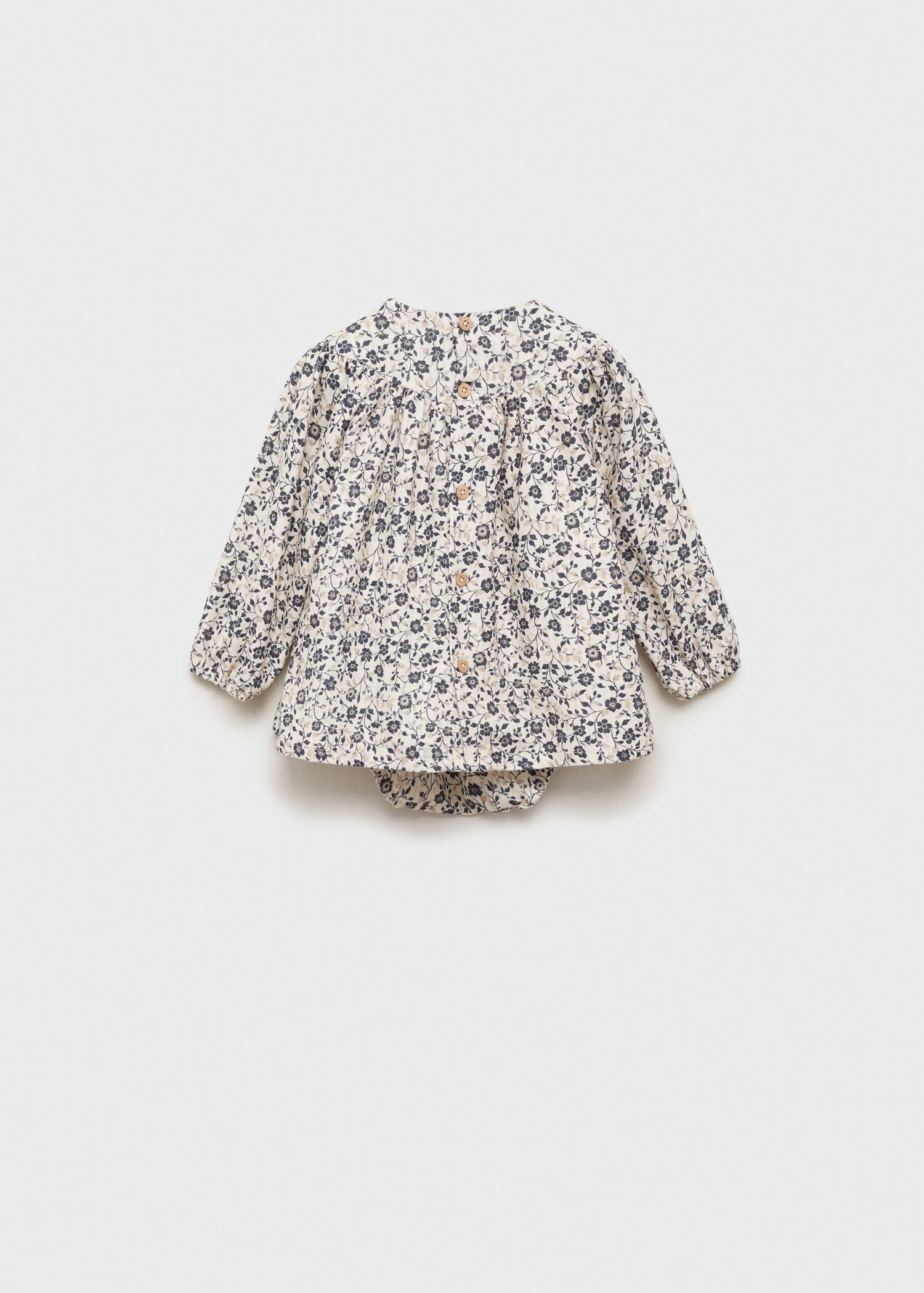 Gemustertes Kleid und Höschen - Rückseite des Artikels