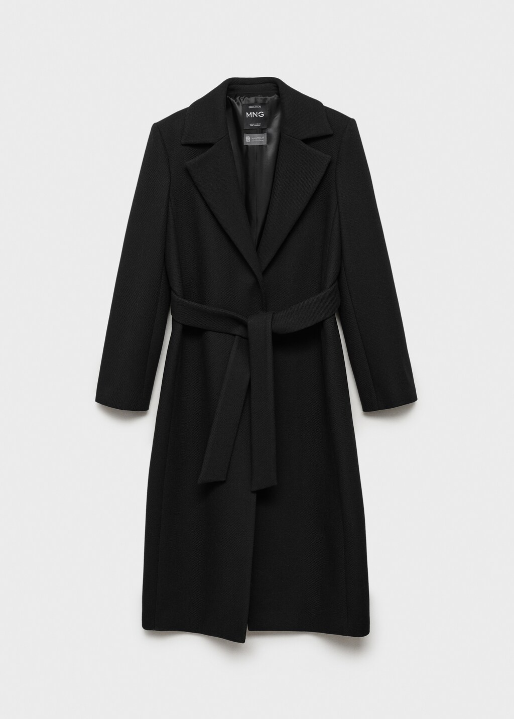 Manteco wool coat with detachable faux fur collar - Women | MANGO