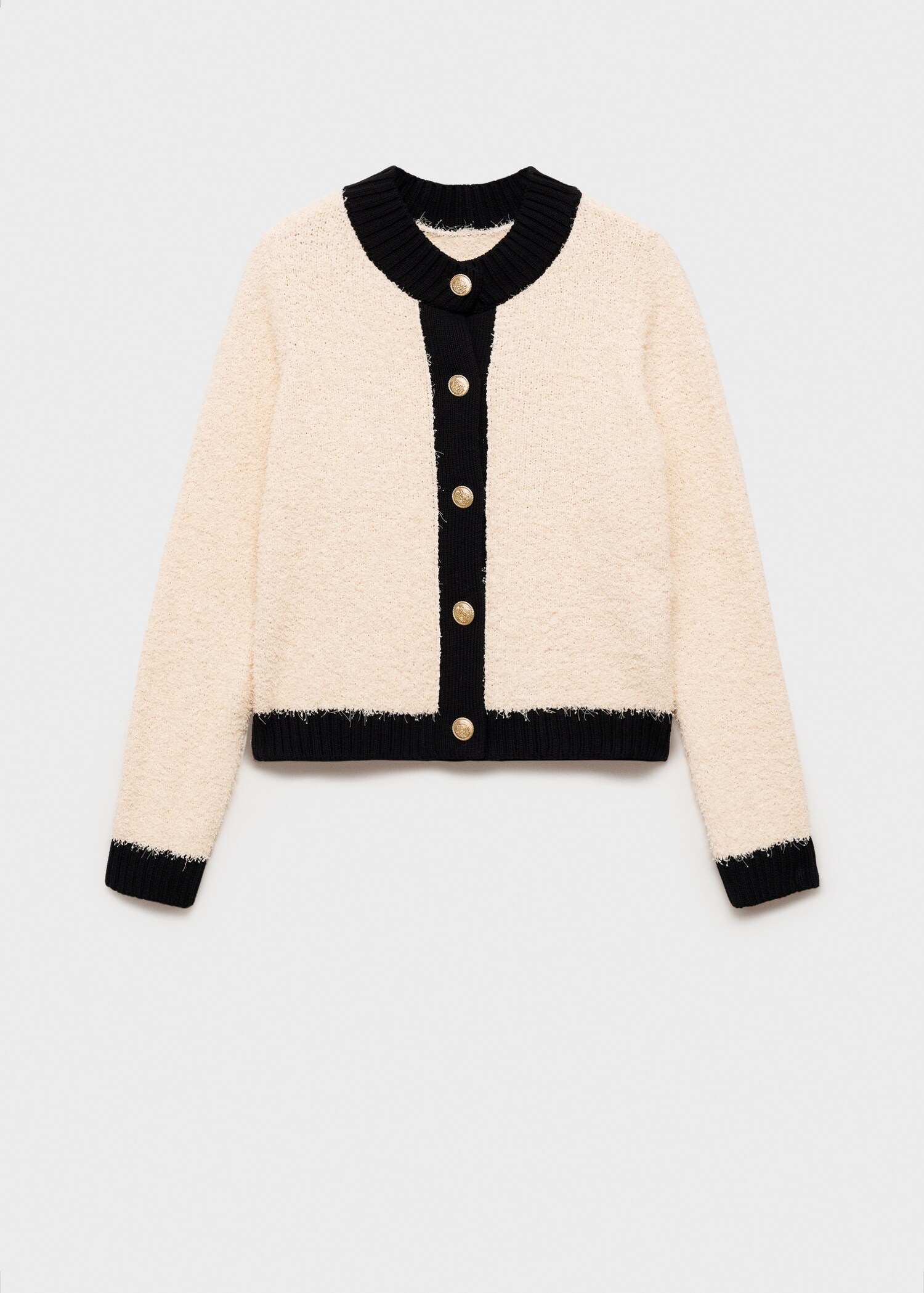 Jacka med kontrasterande knappar - Artikel utan modell