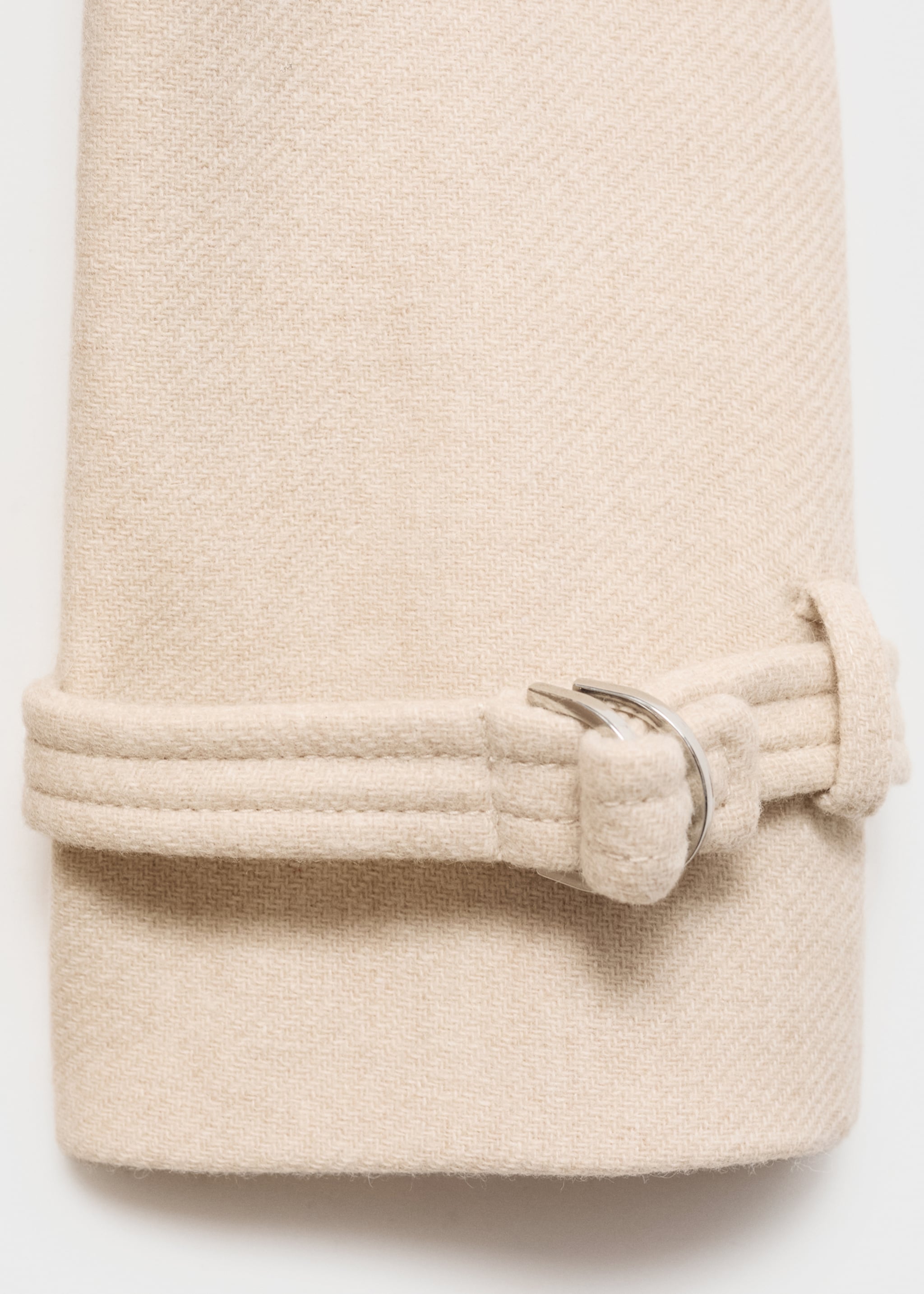 Maxi lapel Manteco wool coat - Details of the article 0, Light/Pastel Grey. Ref: 87070453-00.