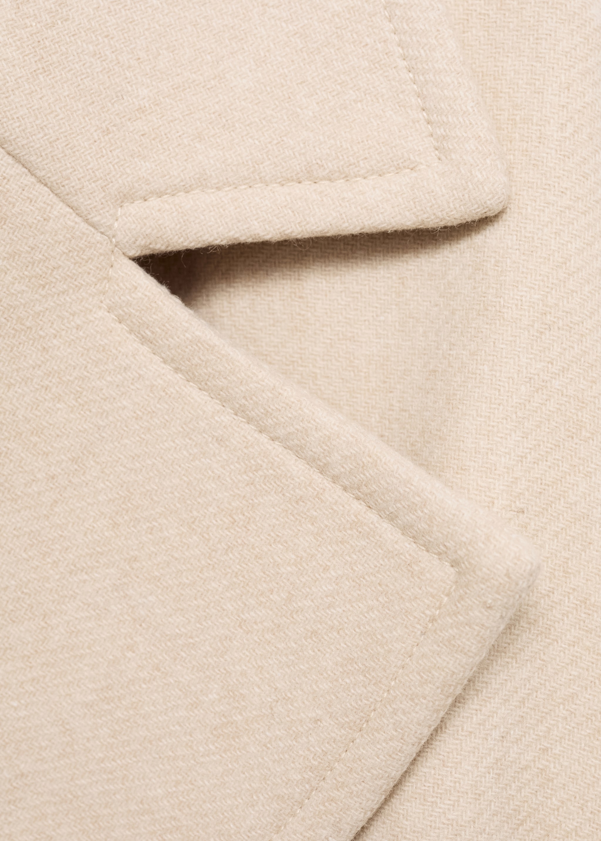 Maxi lapel Manteco wool coat - Details of the article 8, Light/Pastel Grey. Ref: 87070453-00.