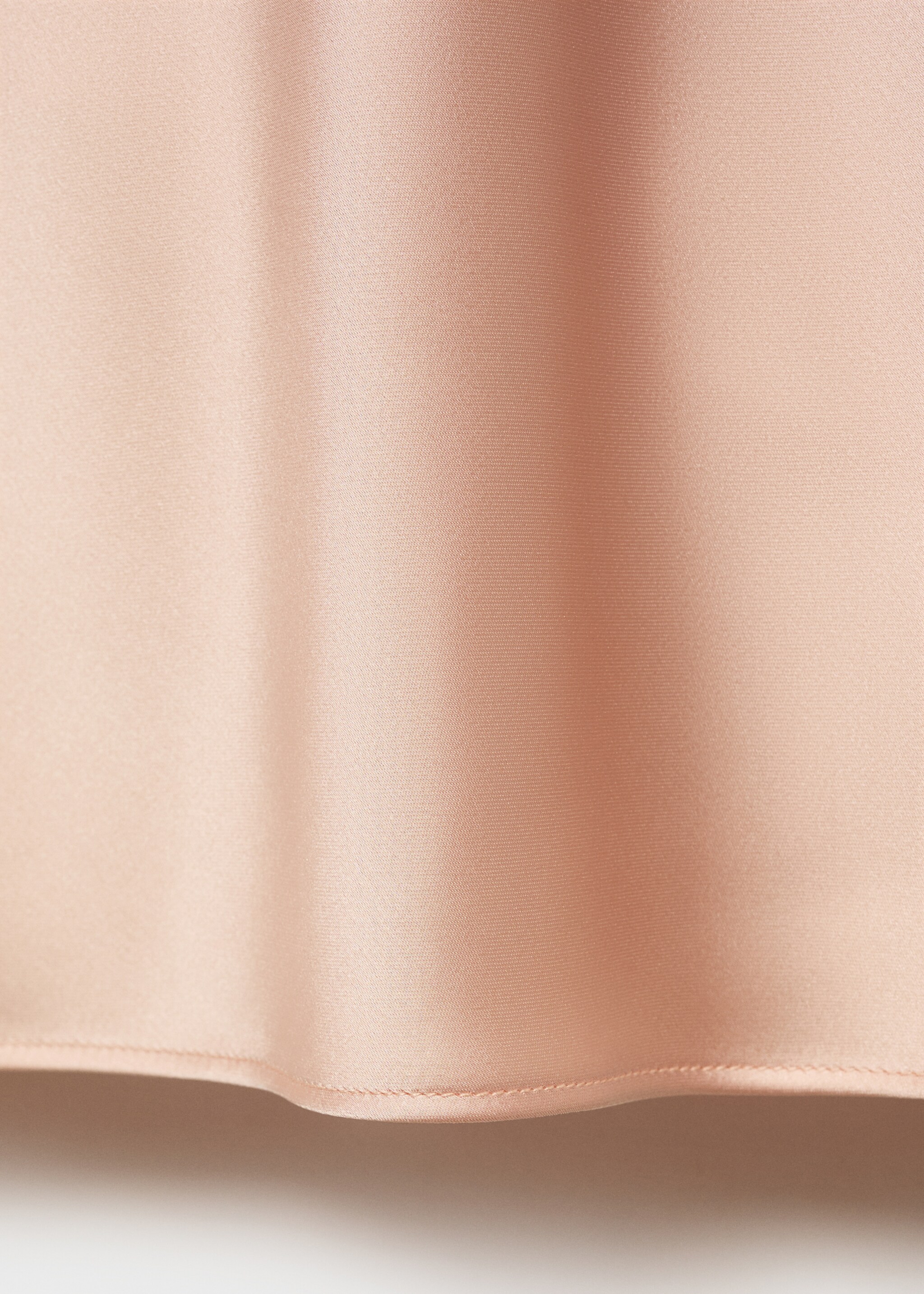 Midi satin skirt - Details of the article 0, Salmon. Ref: 87070455-00.