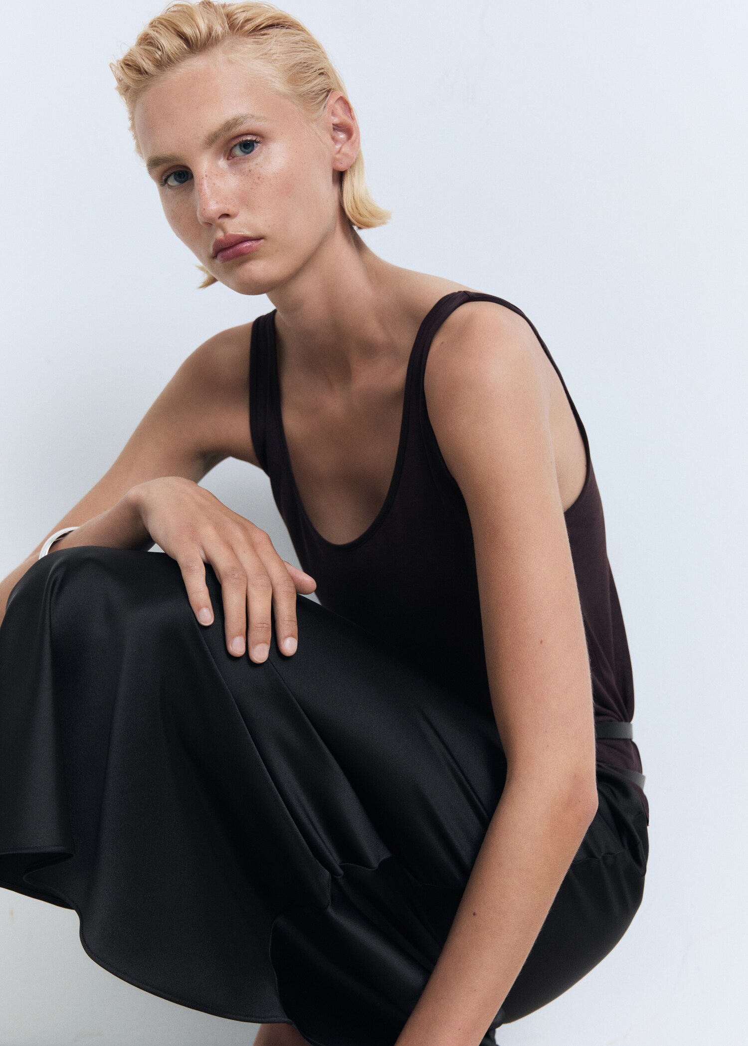 Midirock mit Satin-Effekt - Detail des Artikels 2