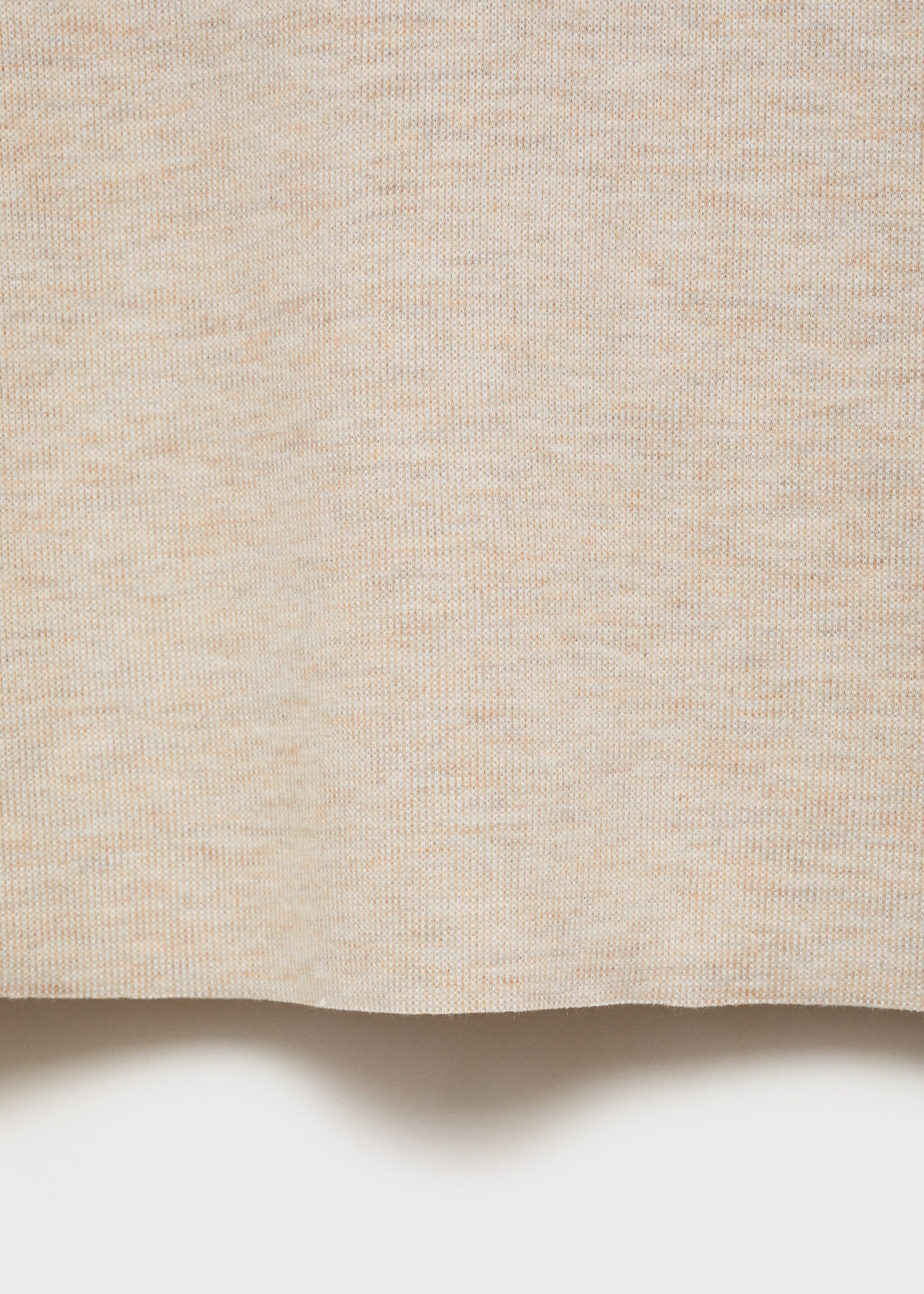 Top punto cuello alto - Detalle del artículo 0, Beige. Ref: 87070456-00.