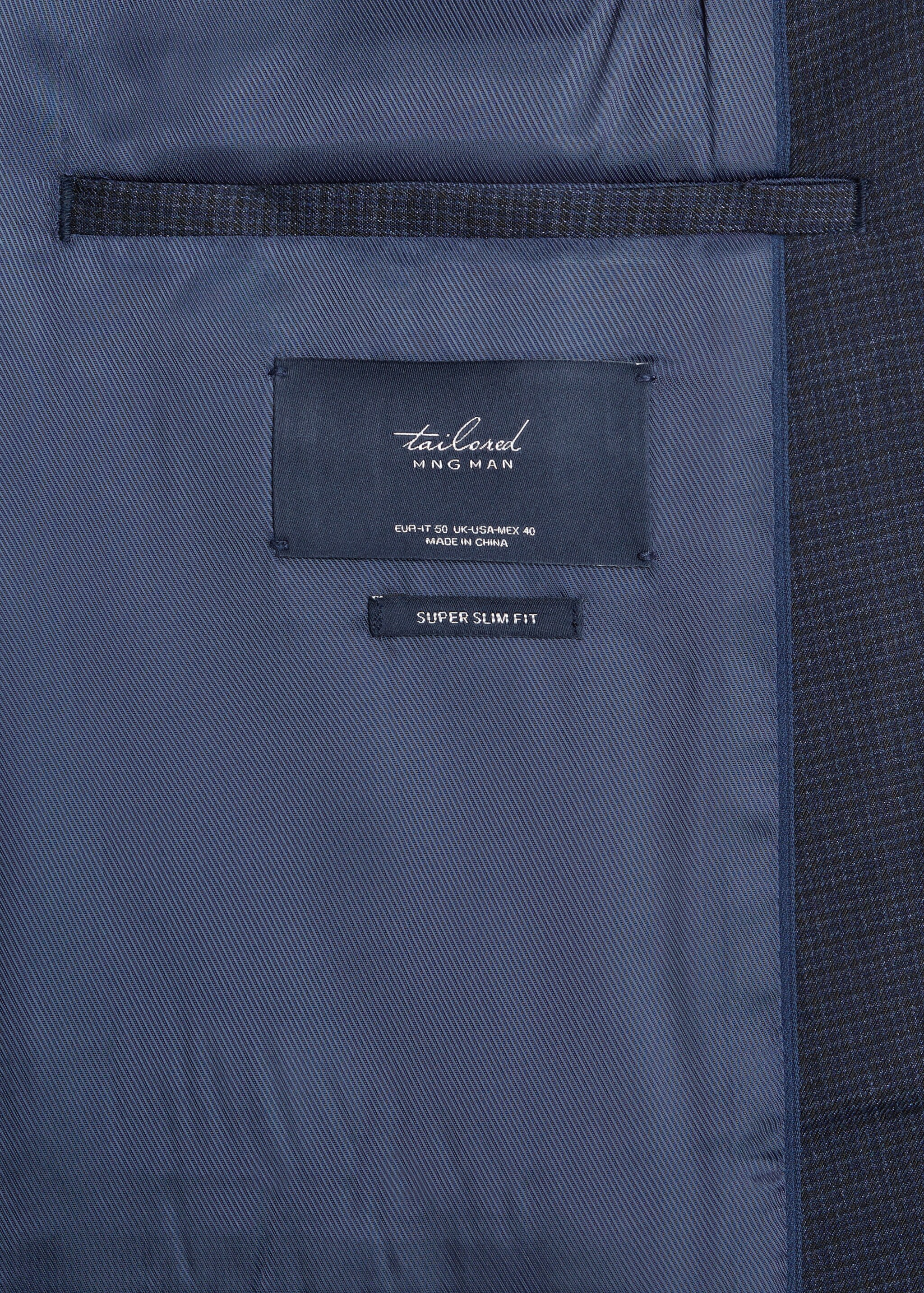 Super slim-fit suit jacket - Details of the article 7