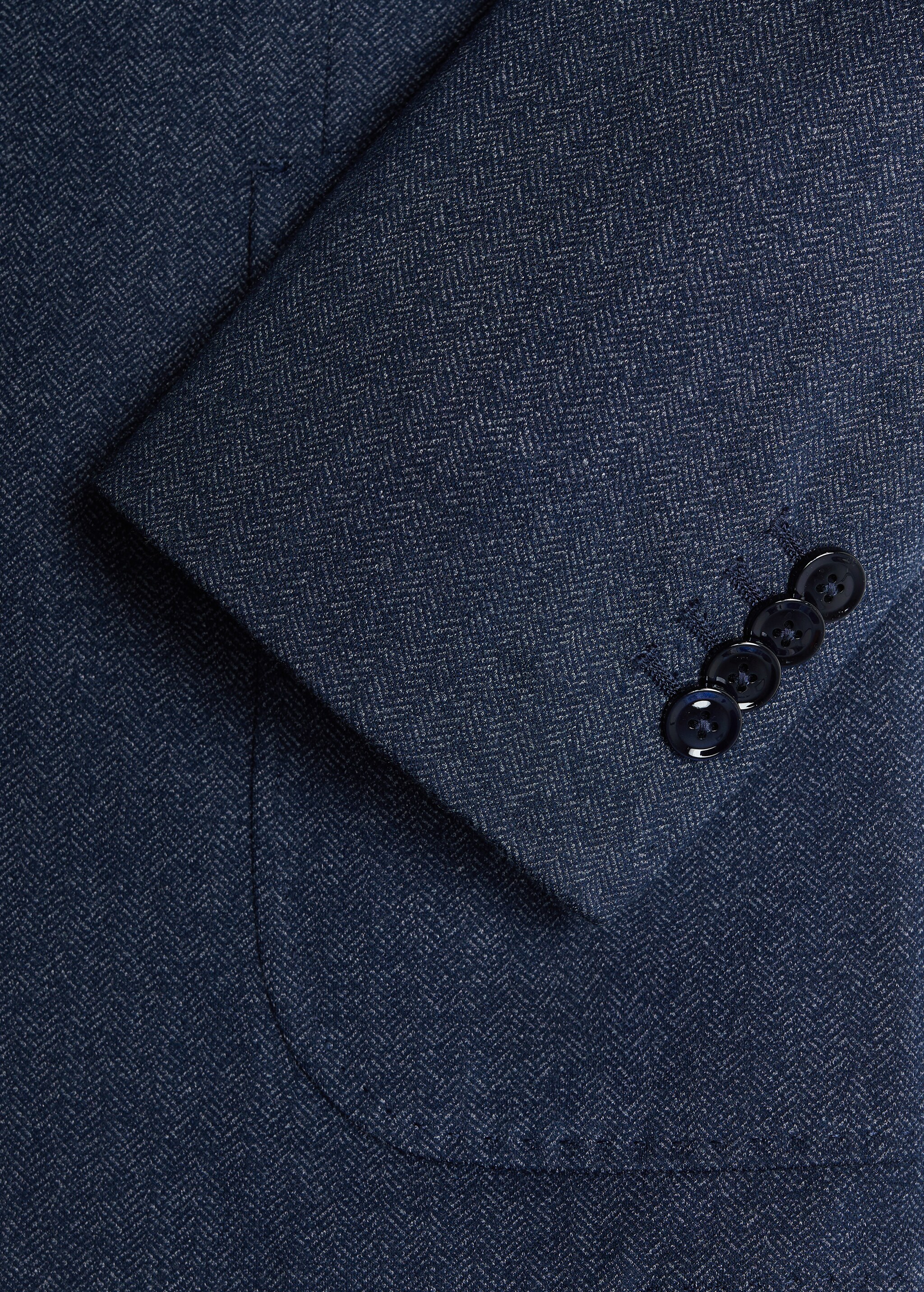 Sako slim fit se strukturou rybí kosti - Detail zboží 8