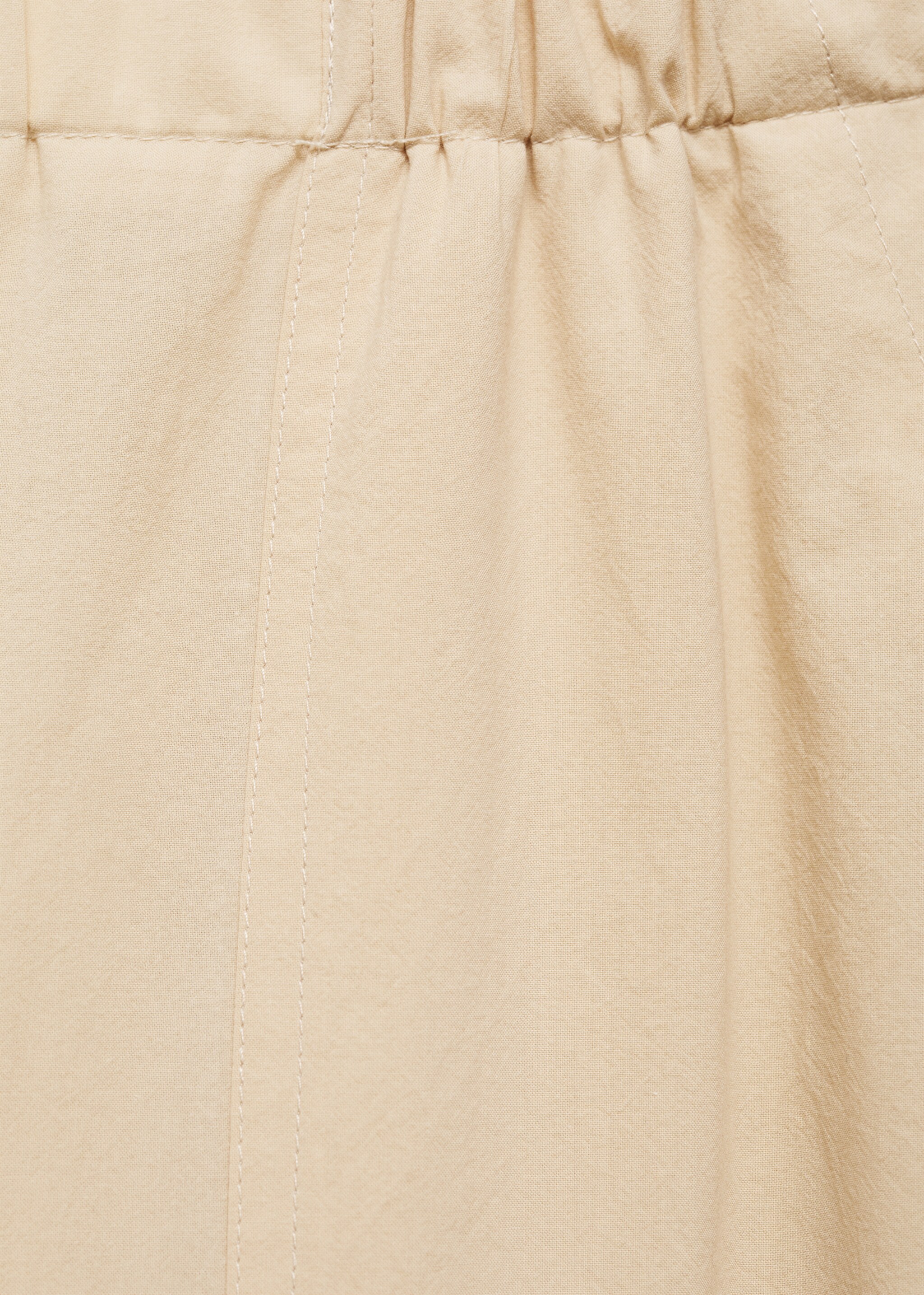 Baumwollhose in 7/8-Länge - Detail des Artikels 8, Beige. Ref: 87070578-00.