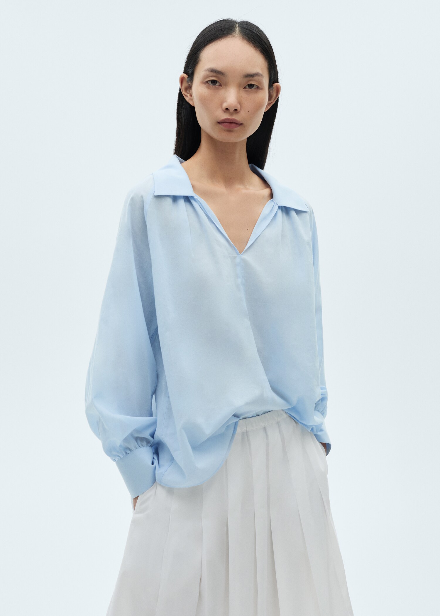 Cotton pleated skirt - Details of the article 1