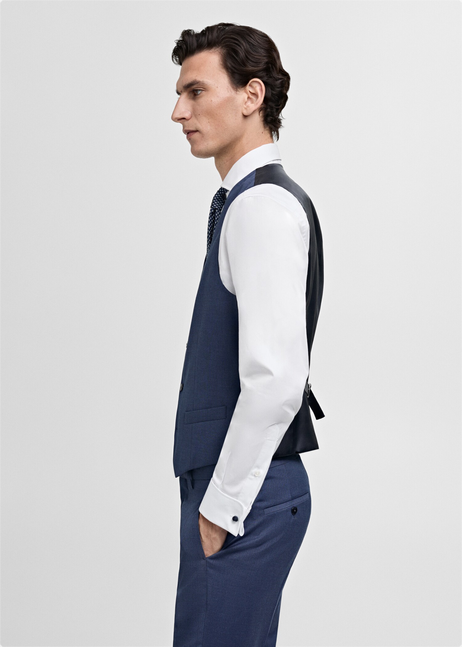 Paris super slim-fit suit waistcoat - Details of the article 2